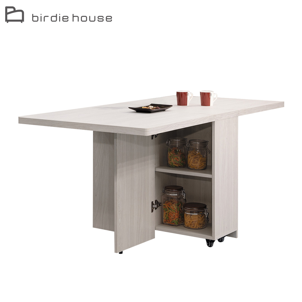 柏蒂家居-費歐娜5.6尺可移動多功能收合餐桌/摺疊桌/折疊桌/蝴蝶桌