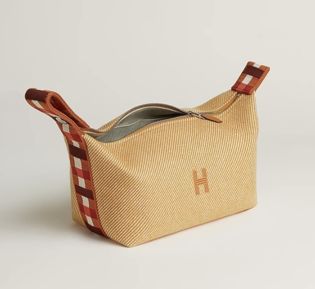 LYS01649 Hermes Bride-a-Brac au Carre case, large model - fauve