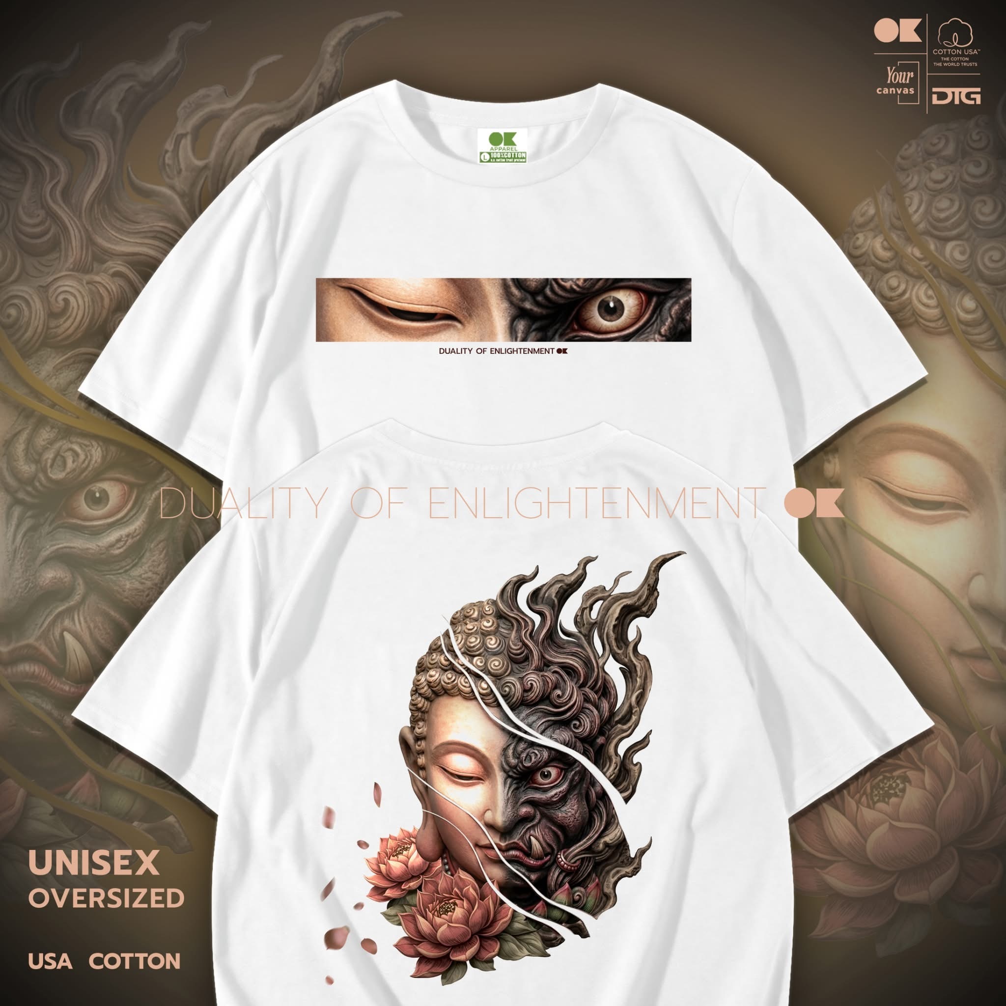 泰國 OK靚料TEE 佛與魔（T4 OK997）