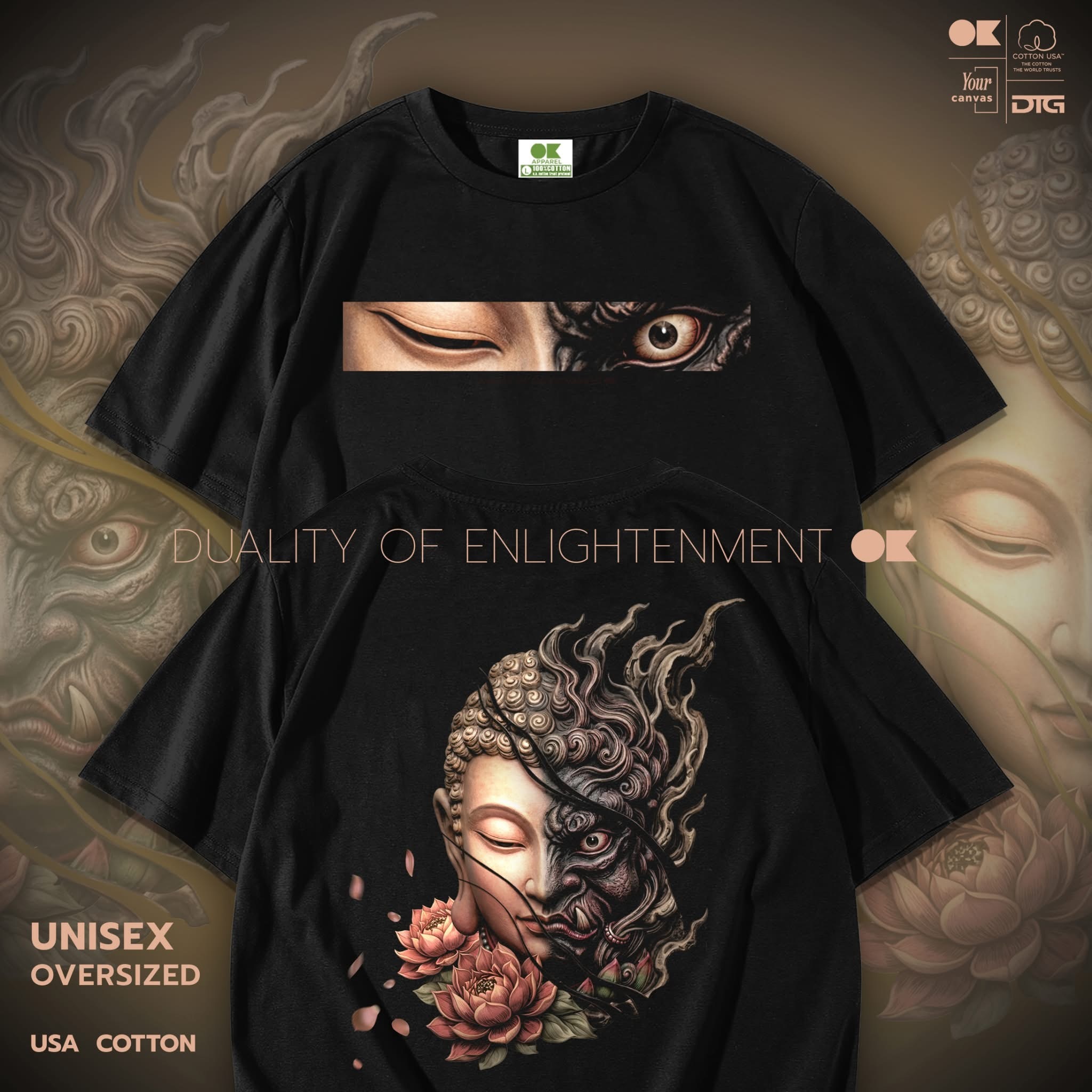 泰國 OK靚料TEE 佛與魔（T4 OK997）