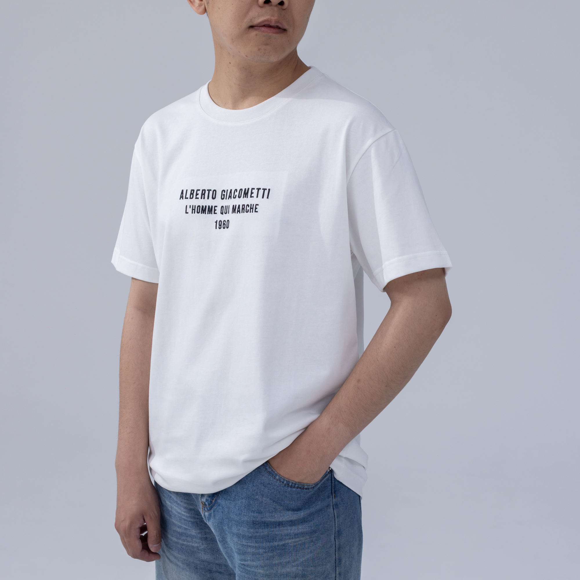 藝術T恤｜賈科梅蒂《行走的人》白