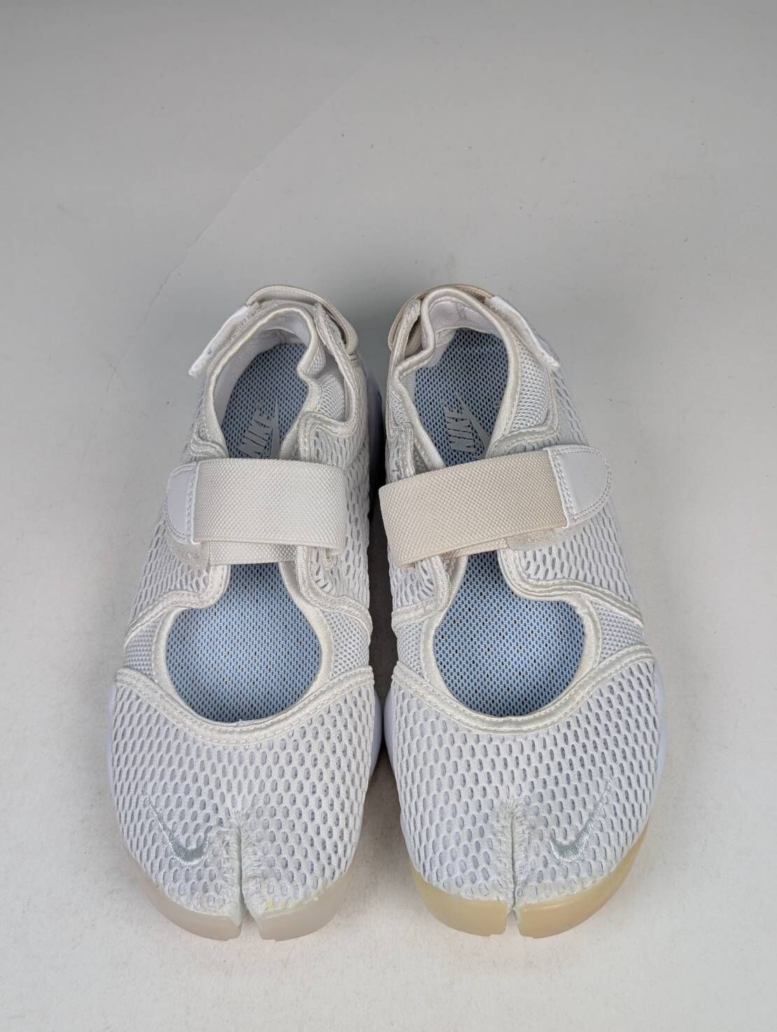 微瑕疵-左右腳鞋底鞋面泛黃 848386-100 W8 W NIKE AIR RIFT BR 忍者鞋 白色