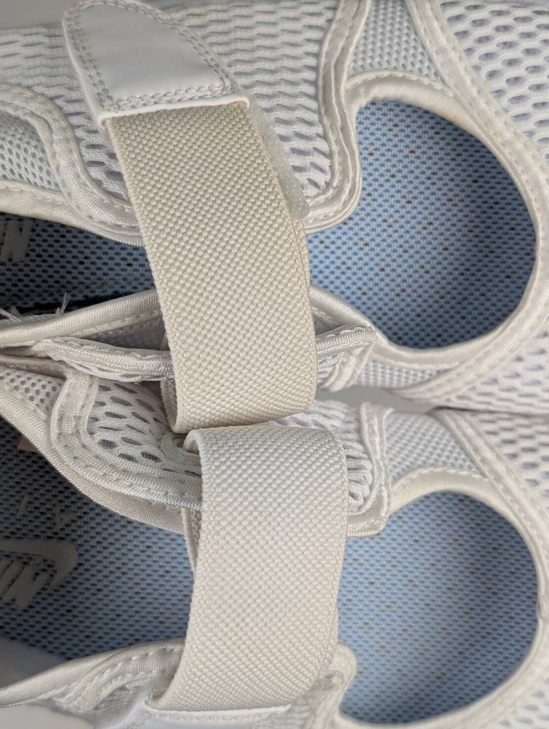 微瑕疵-左右腳鞋底鞋面泛黃 848386-100 W8 W NIKE AIR RIFT BR 忍者鞋 白色