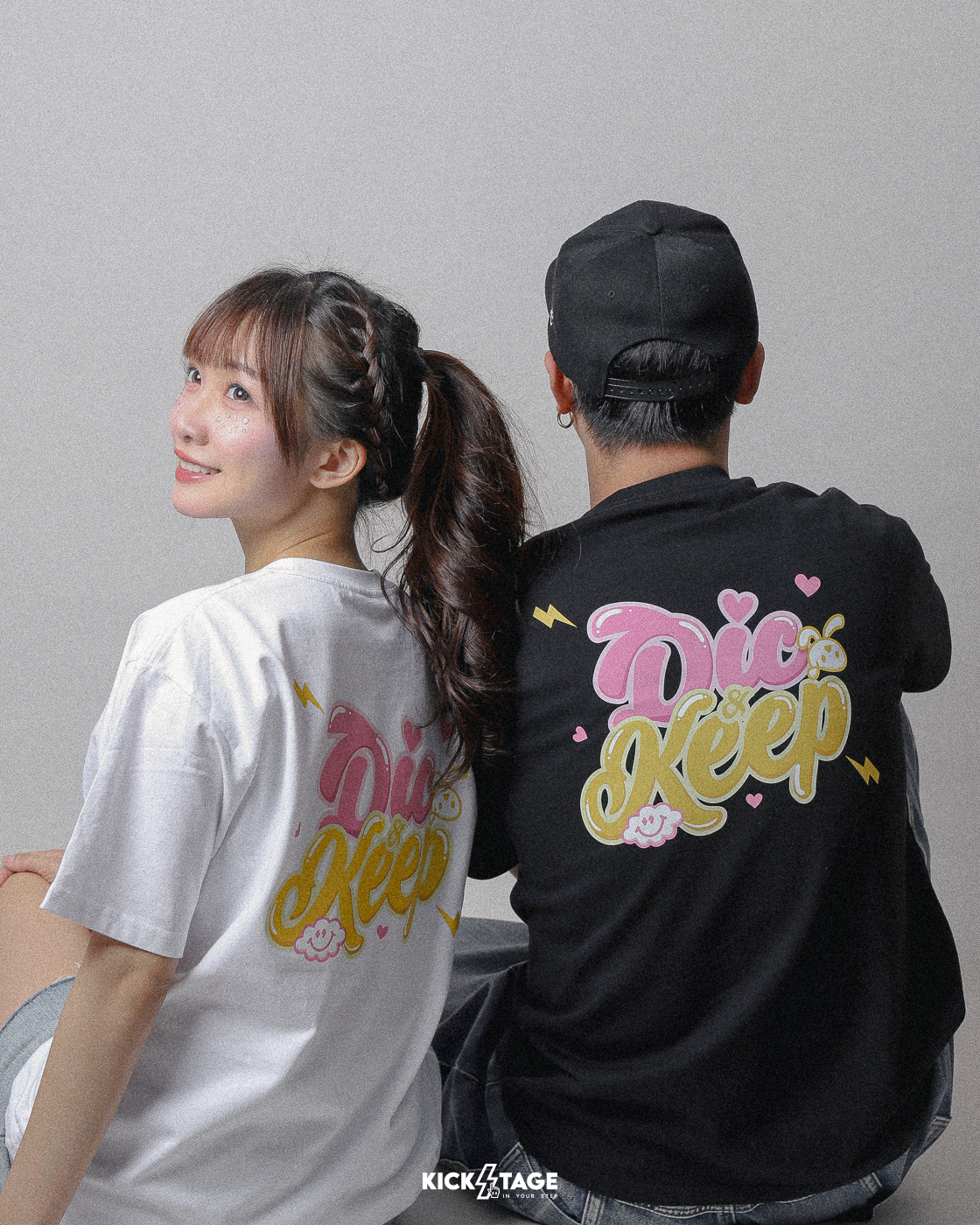 [ 預購商品 ] #KEEP x DIC Wonderland TEE 小迪  聯名款 白色 黑色 雲朵 兔兔 夢境 短TEE【KS344】
