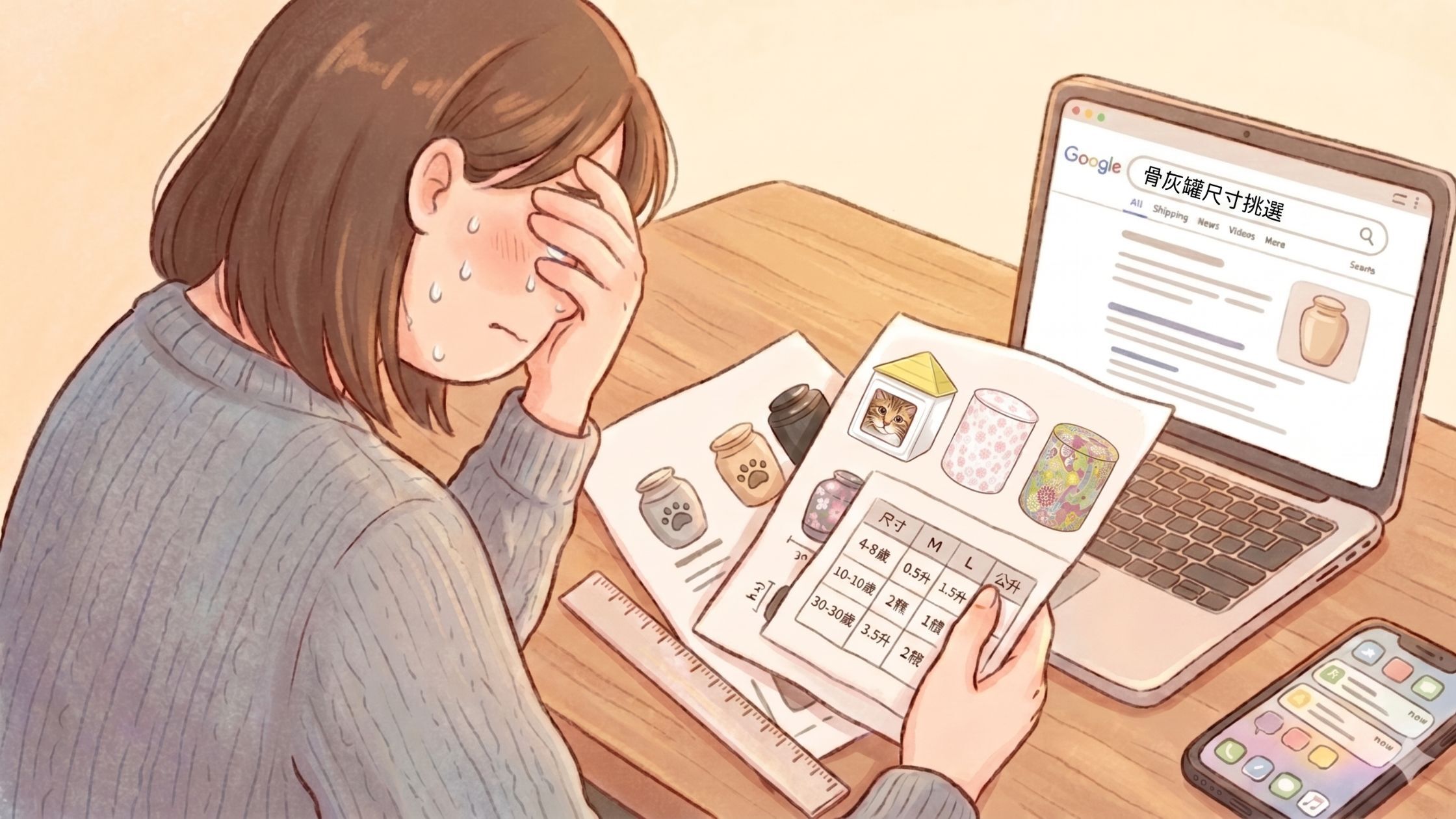 骨灰罐尺寸挑選的困擾