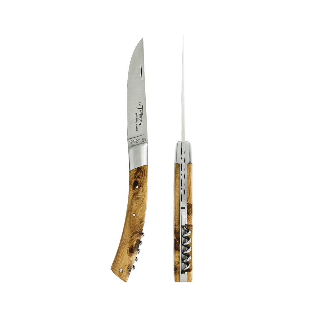 原木材質 Guy Vialis 折疊刀系列/單入組