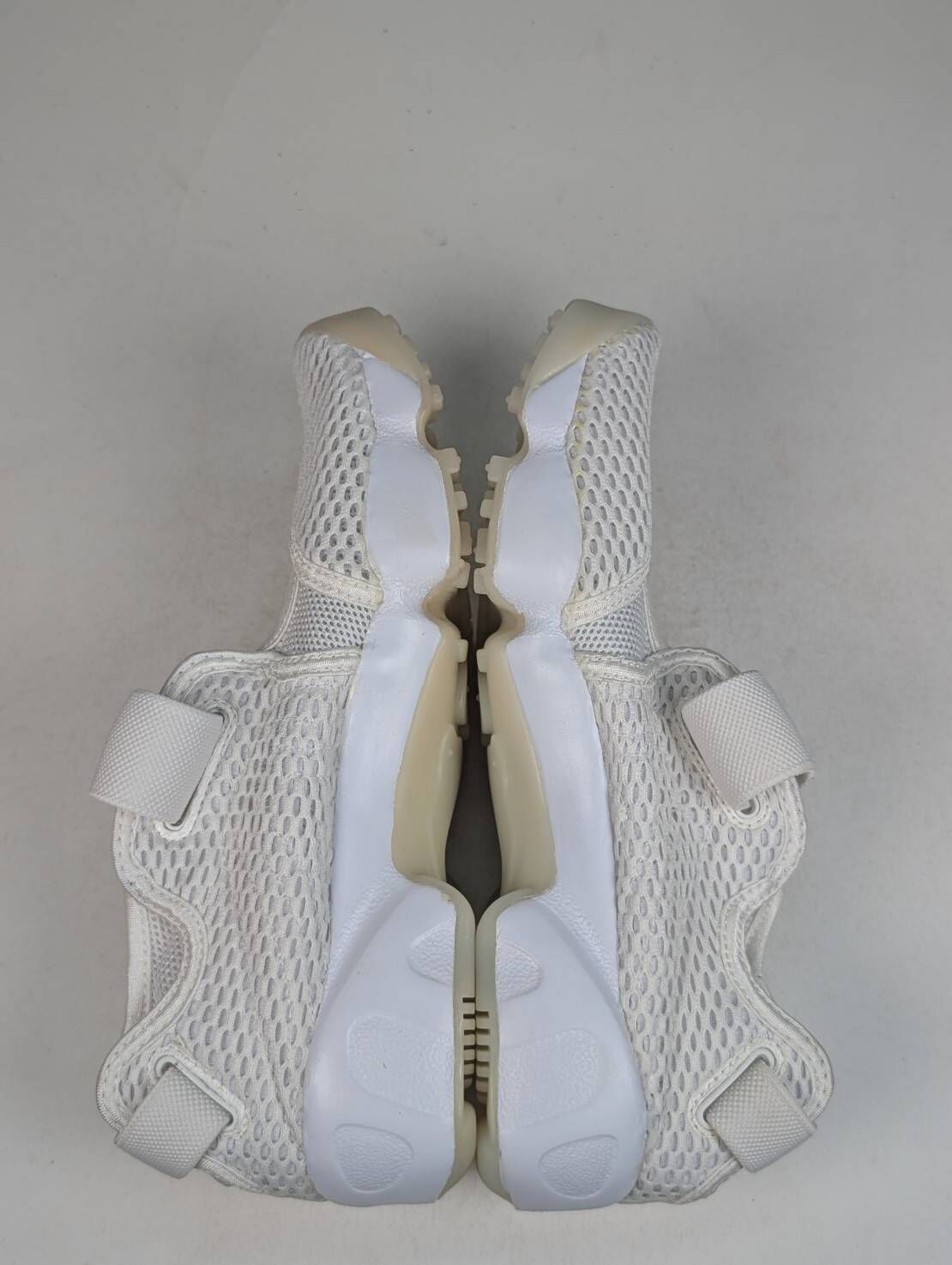 微瑕疵-左右腳鞋面鞋底泛黃 848386-100 W7  W NIKE AIR RIFT BR 忍者鞋 白色