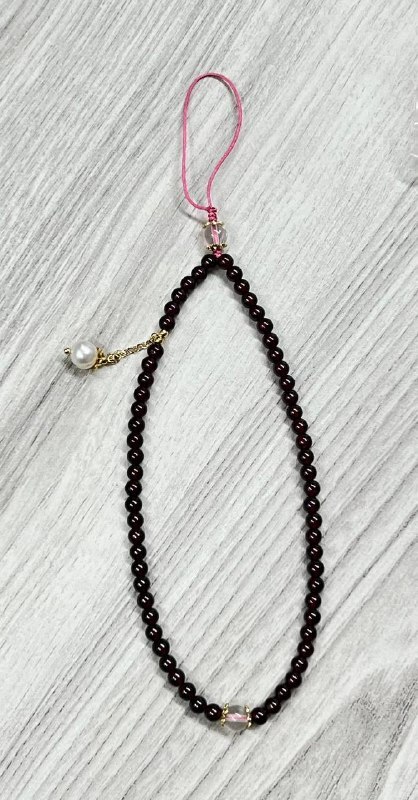 [S] GEMZ & CO MXJ GARNET HP STRAP WITH PEARL, C32 (C32)