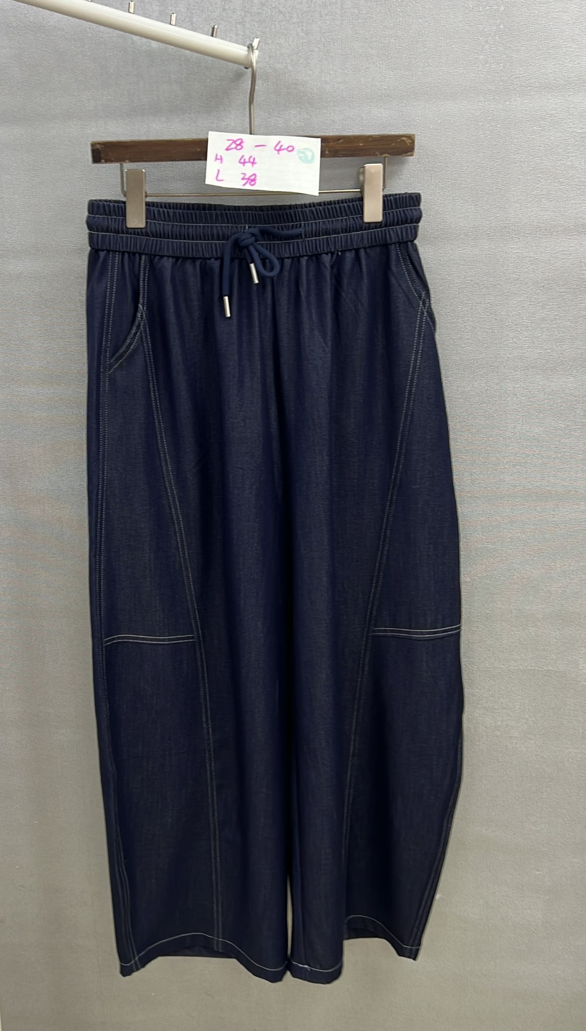 CH1418  牛仔布鬆身褲