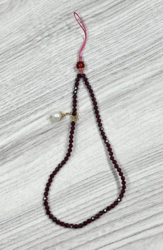 [S] GEMZ & CO MXJ FACETED GARNET HP STRAP WITH PEARL, C33 (C33)