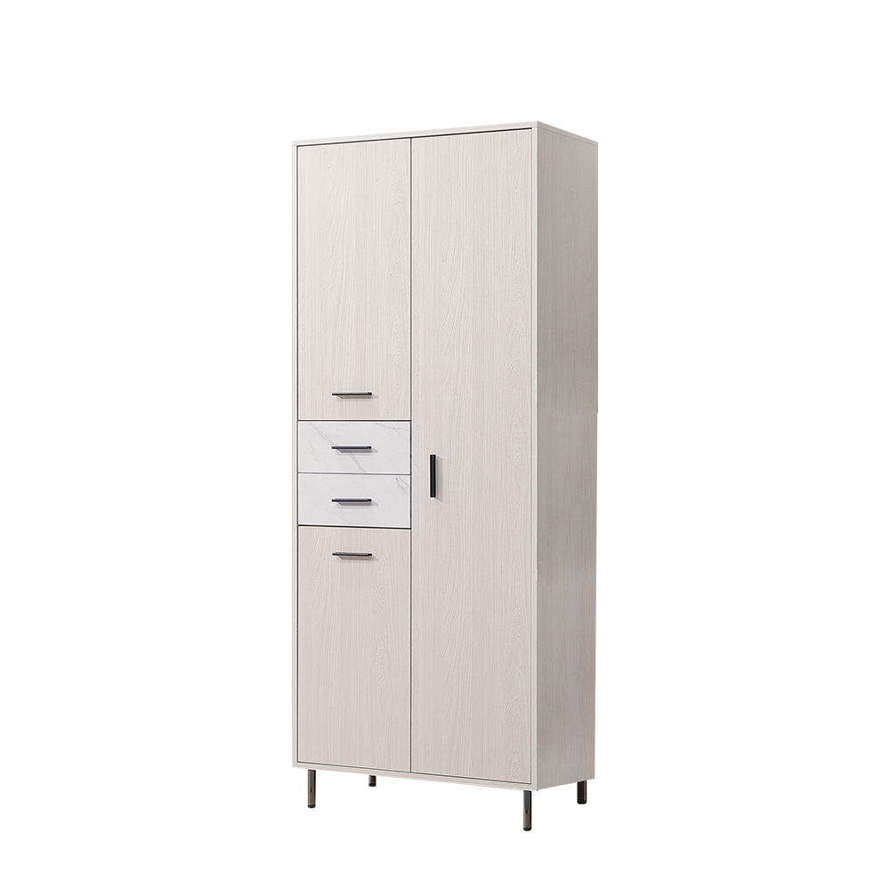 柏蒂家居-艾菲特2.7尺三門二抽收納高鞋櫃
