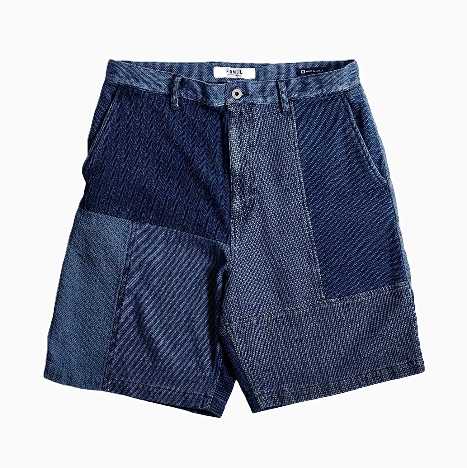 FDMTL JAPAN 2026 PATCHWORK SHORT PANTS 3YR WASH *MADE IN JAPAN - PRE ORDER ITEM (預訂中)