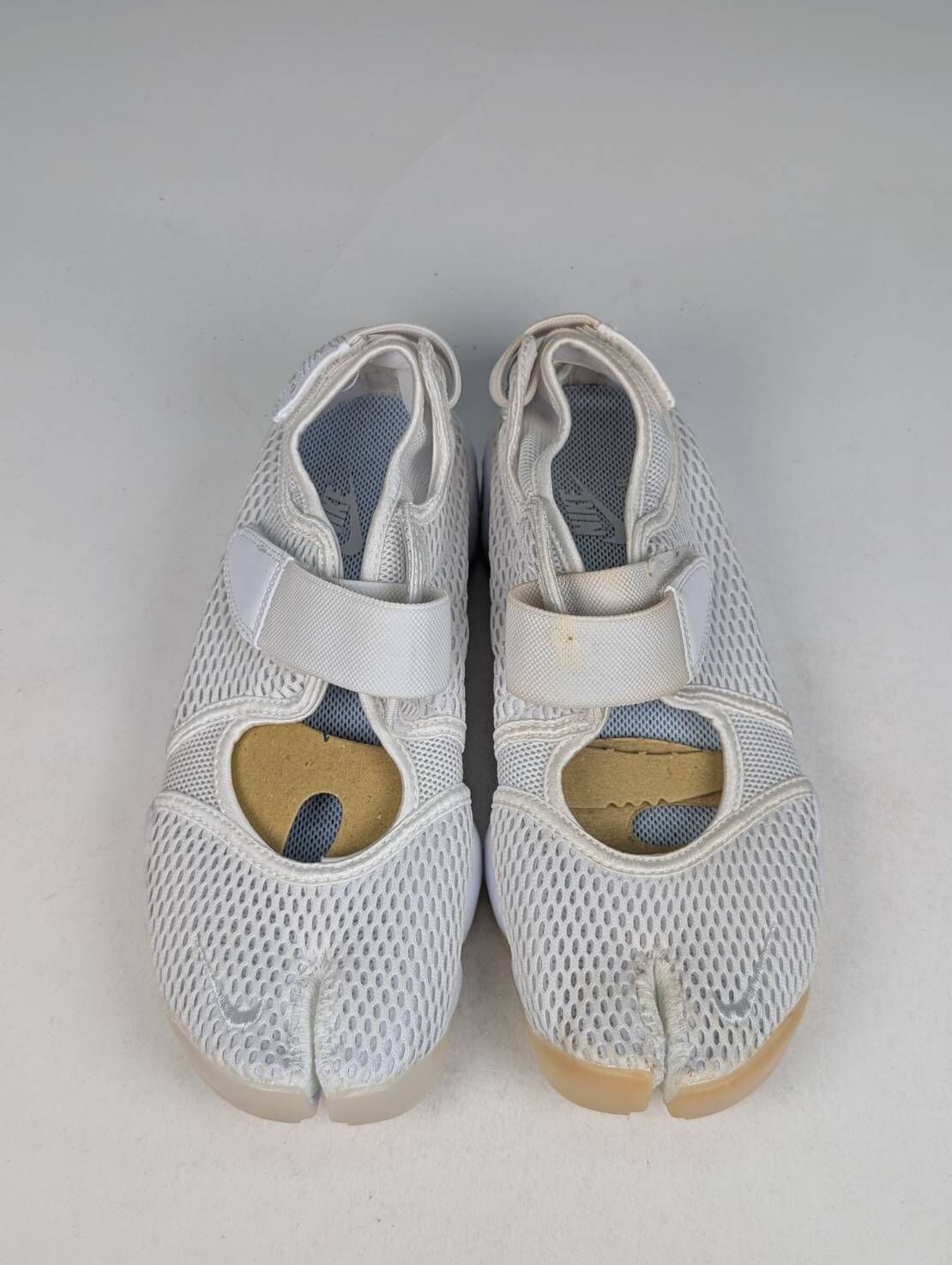 微瑕疵-雙腳鞋底鞋面泛黃 848386-100 W9 W NIKE AIR RIFT BR 忍者鞋 白色