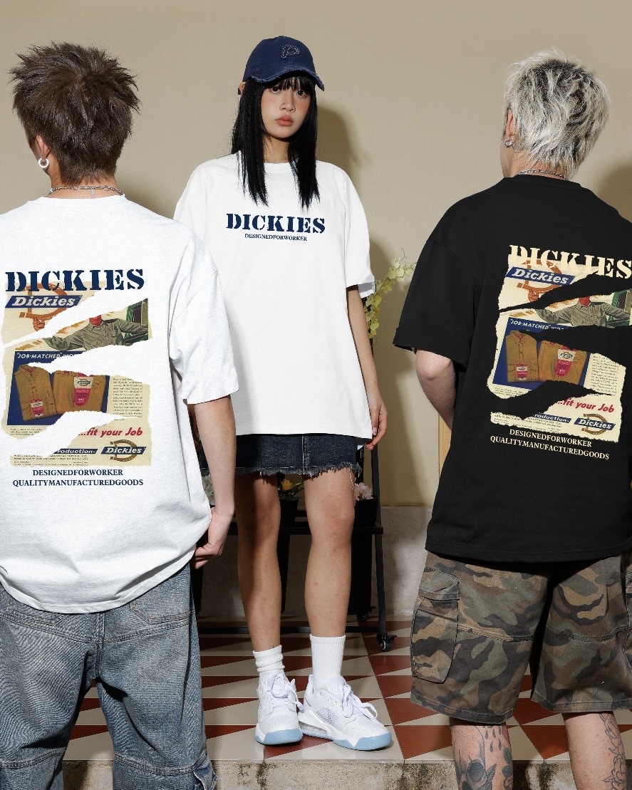 『預購商品』Dickies 美式復古舊報紙 寬鬆短踢 DKU262NKTJ71