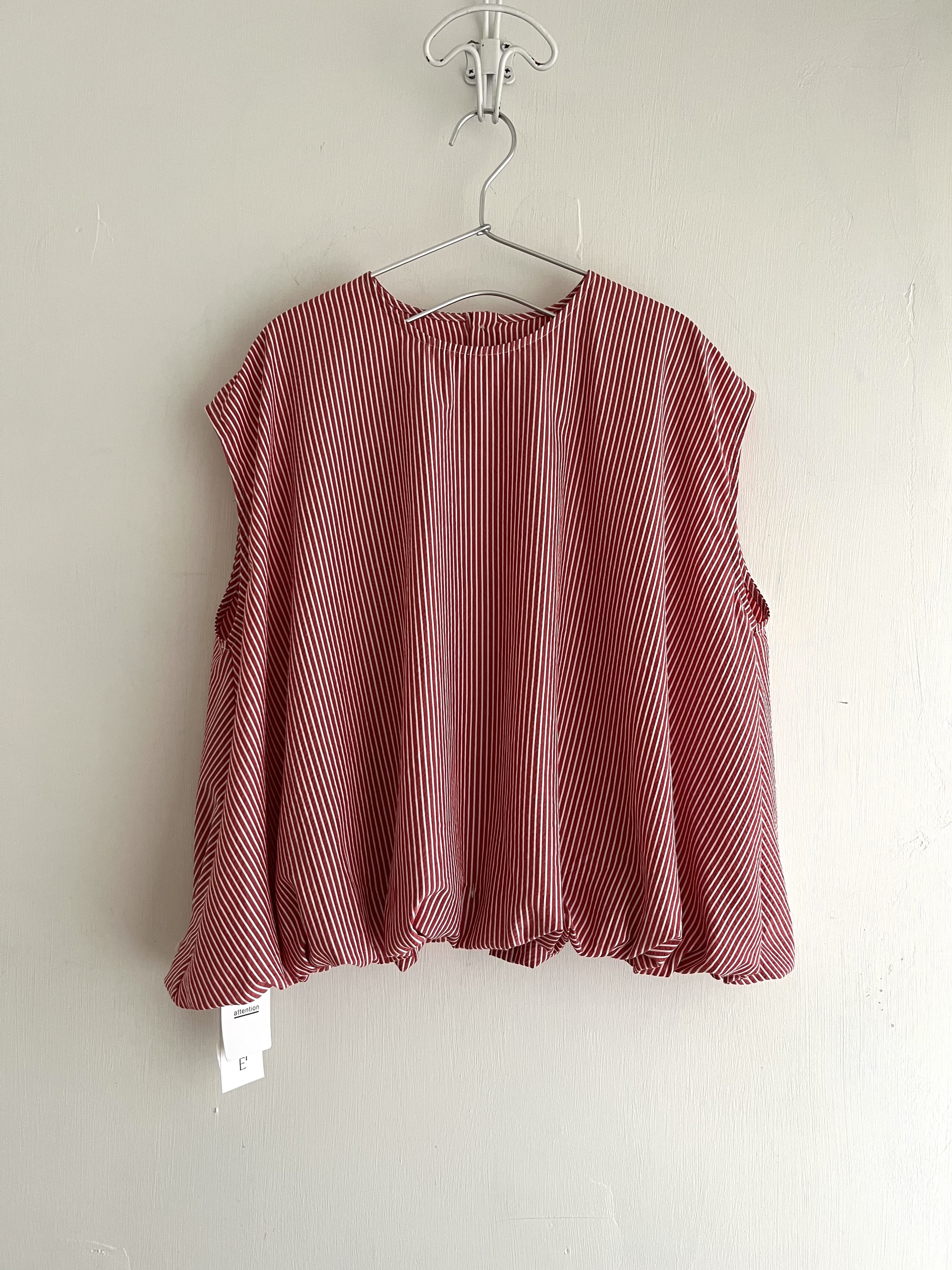 日本製RADIATE紅色條子泡泡腳背心