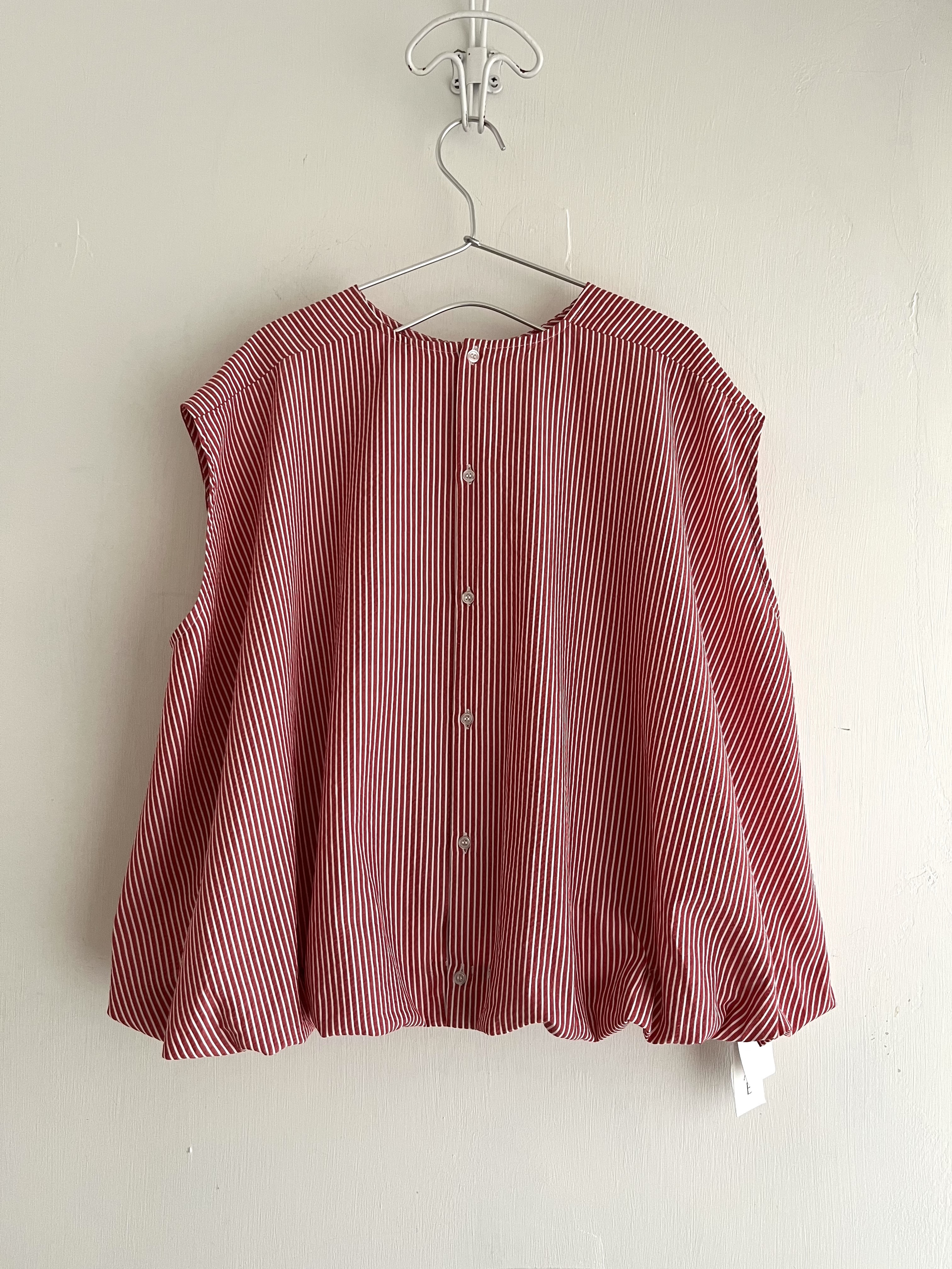 日本製RADIATE紅色條子泡泡腳背心