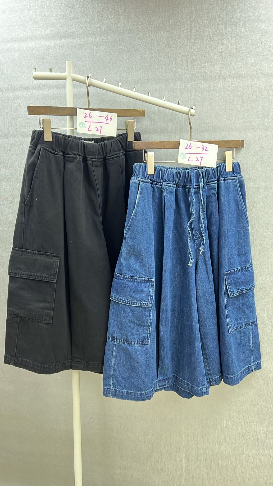 CH1421 橡筋腰牛仔裙褲