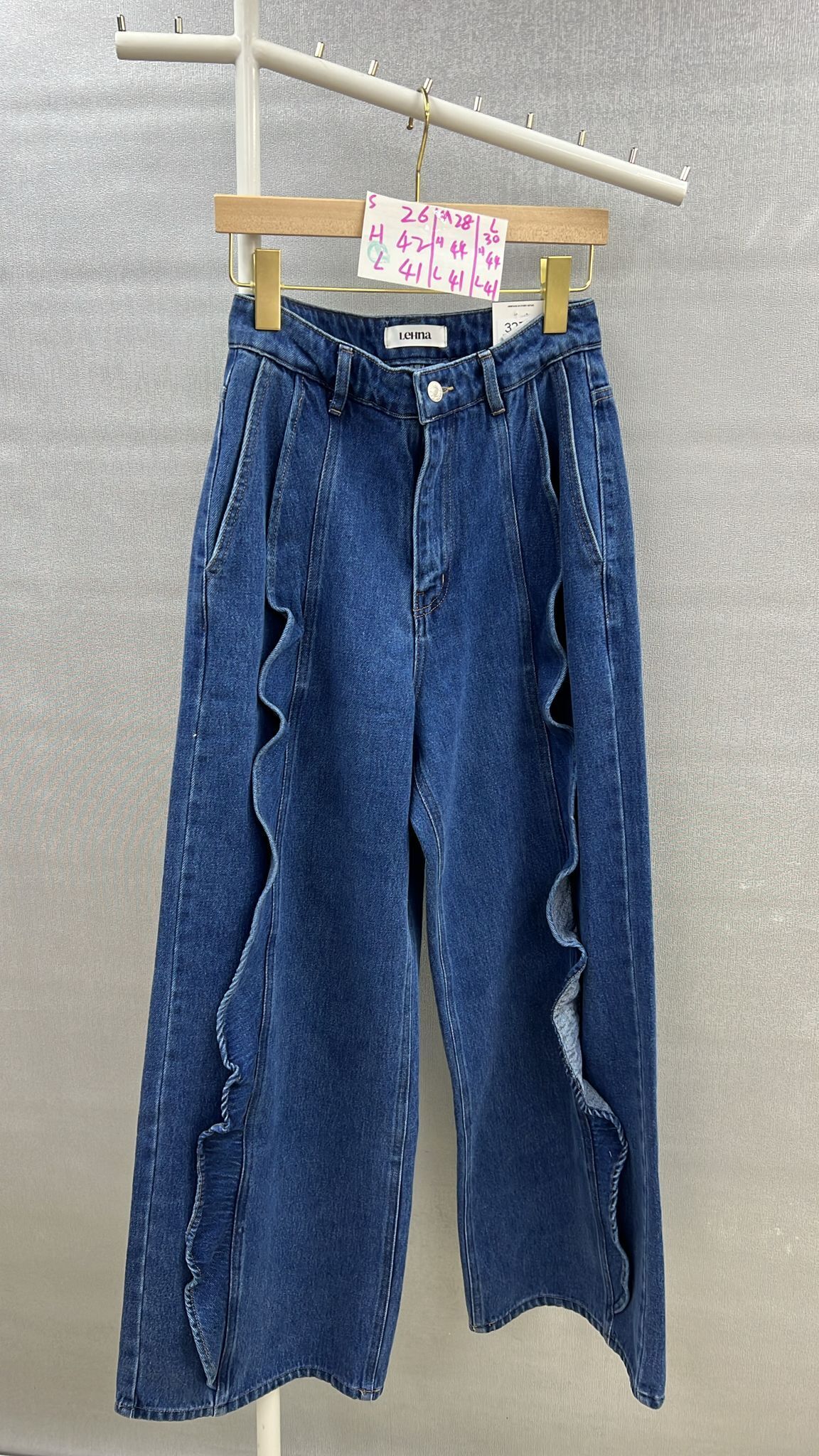 CH1422 波浪牛仔褲