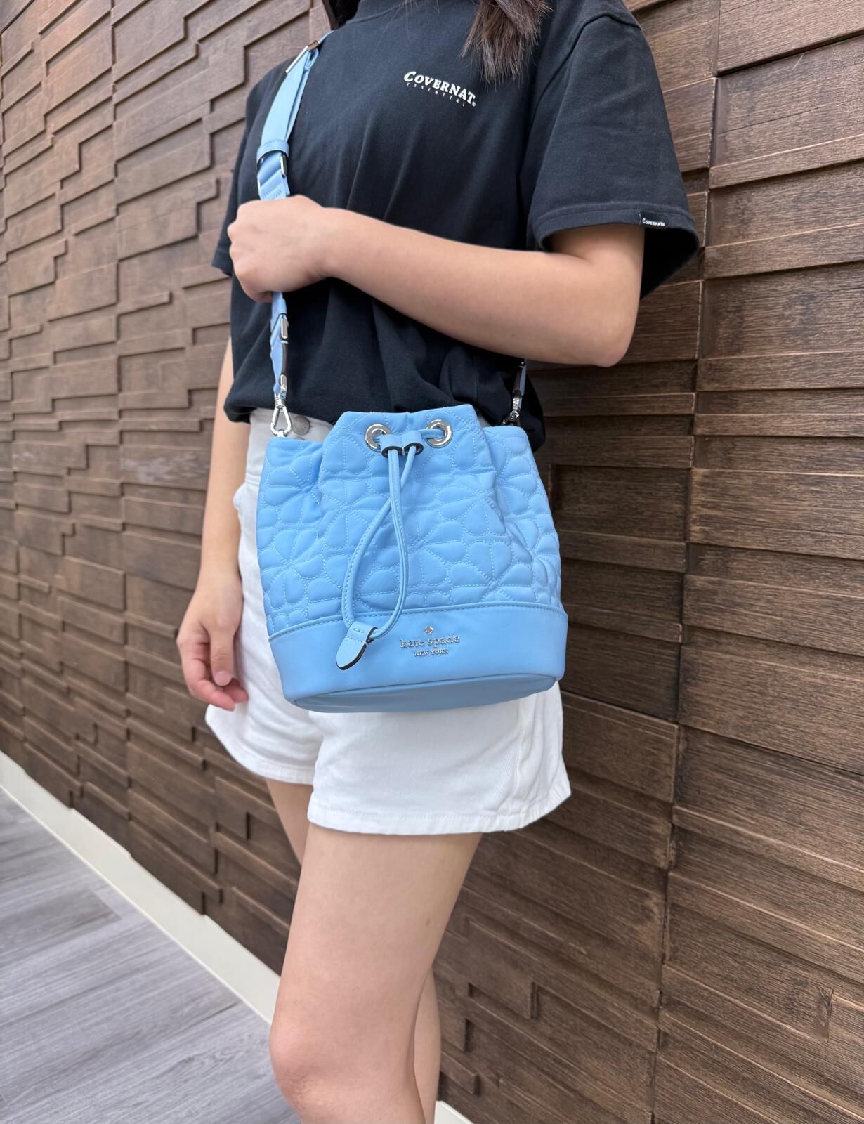 LYS01654 KATE SPADE 滿版四葉草水桶袋