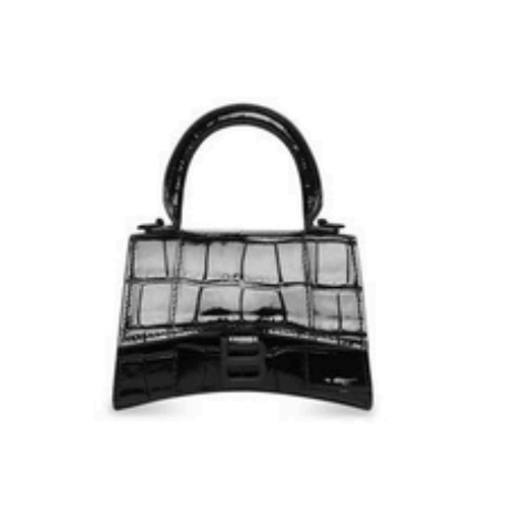 英國代購 -巴黎 世家 Hourglass Mini Handbag With Chain Crocodile Embossed（6646761LR671000）