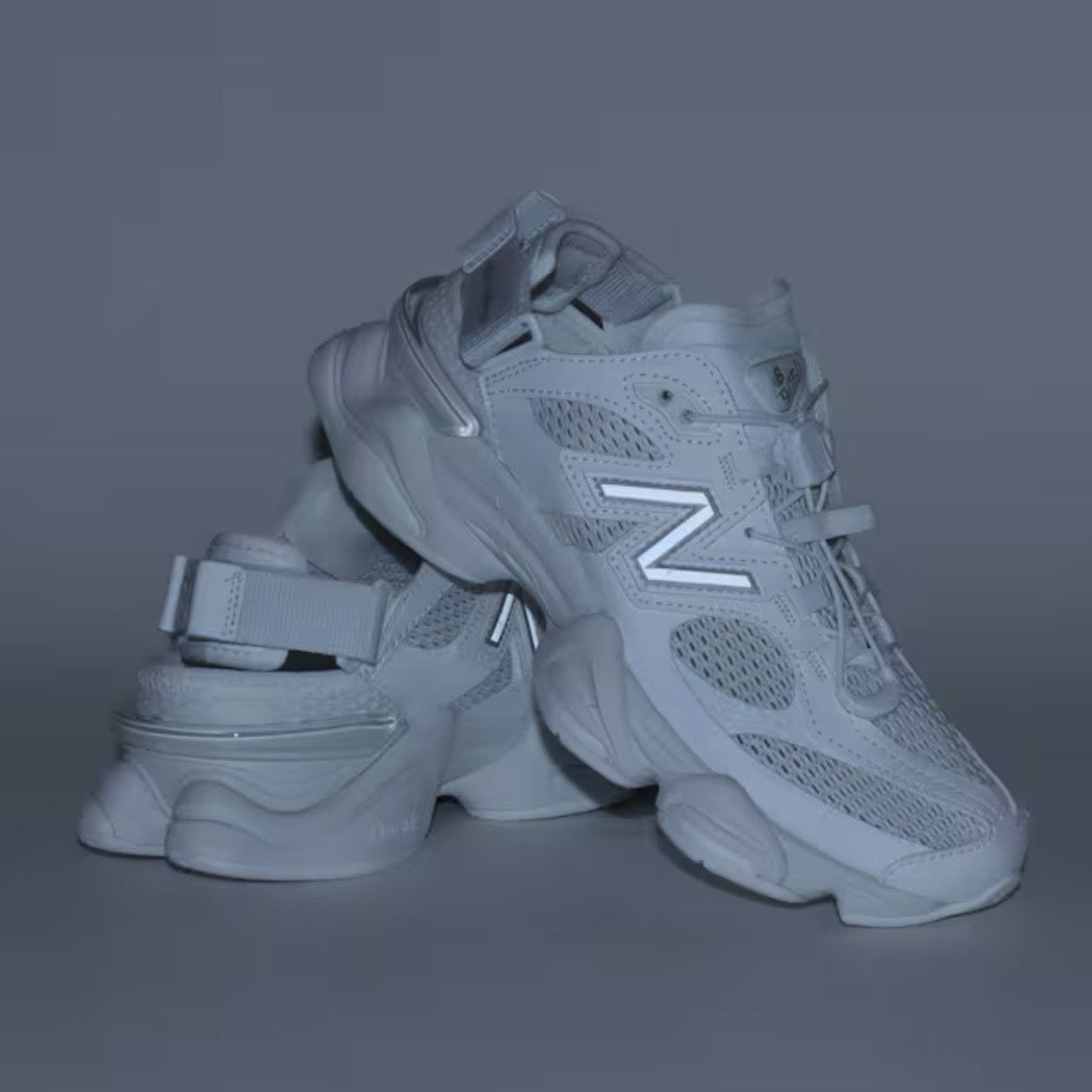 NEW BALANCE 9060 全白 運動 涼鞋 中性鞋款 U90606B5