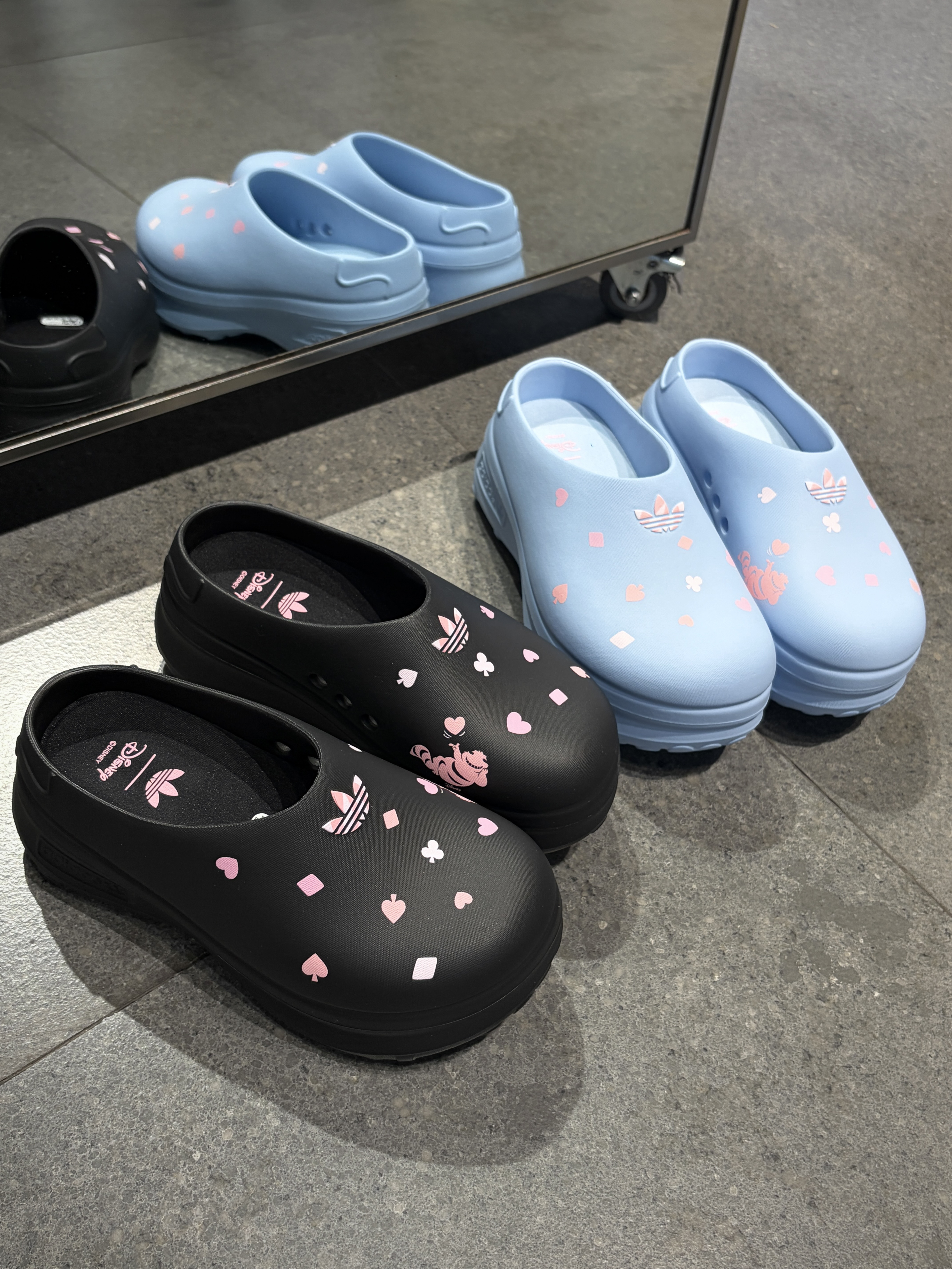 Disney 迪士尼 X Adidas Adifom Stan Mule 柴郡貓 愛麗絲夢遊仙境 廚師鞋 穆勒鞋 懶人鞋 拖鞋 涼鞋 黑色 寶寶藍 KH5902 KH5901/預購
