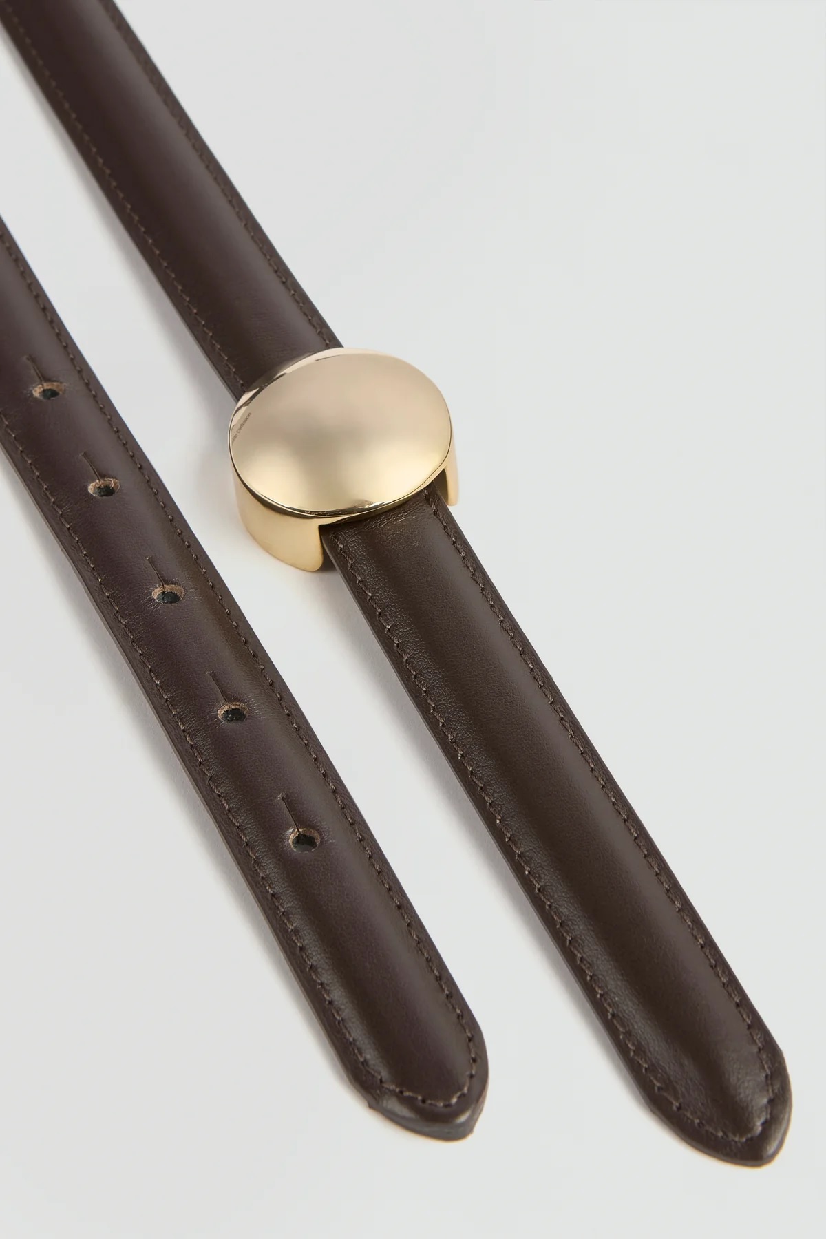 Semicouture 圓型金屬腰帶(深咖)