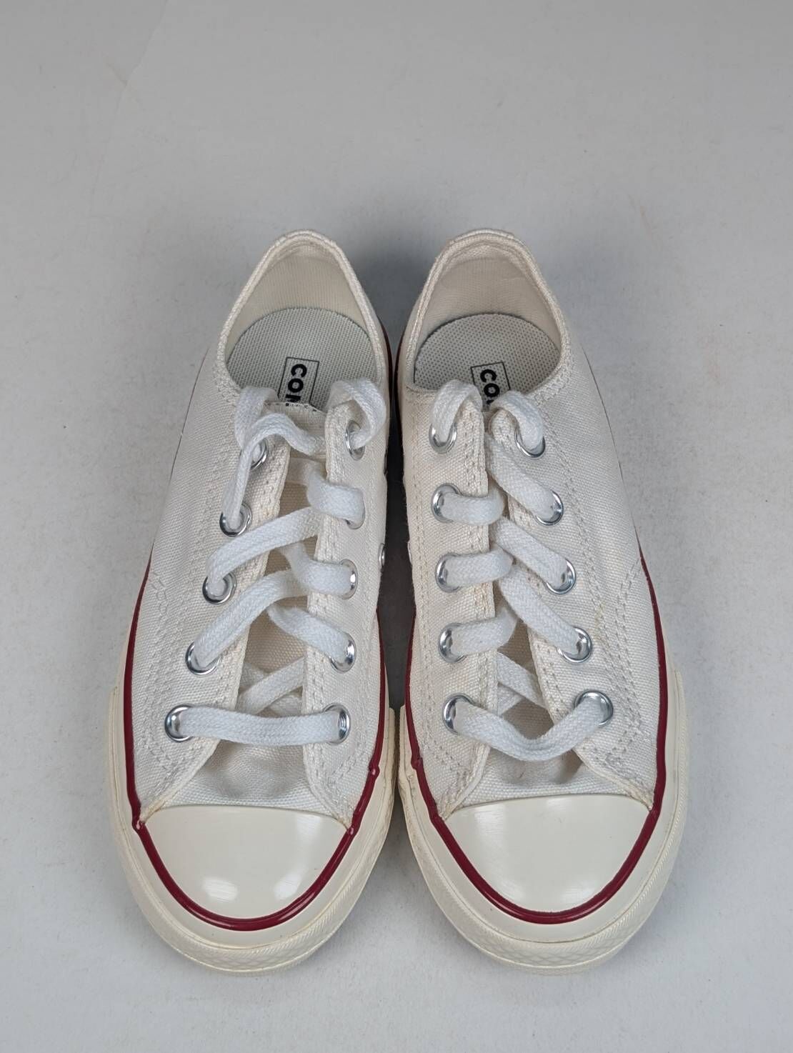 微瑕疵-左右腳鞋面明顯泛黃 368988C P13 CONVERSE CHUCK 70 OX 低筒休閒鞋中大童白