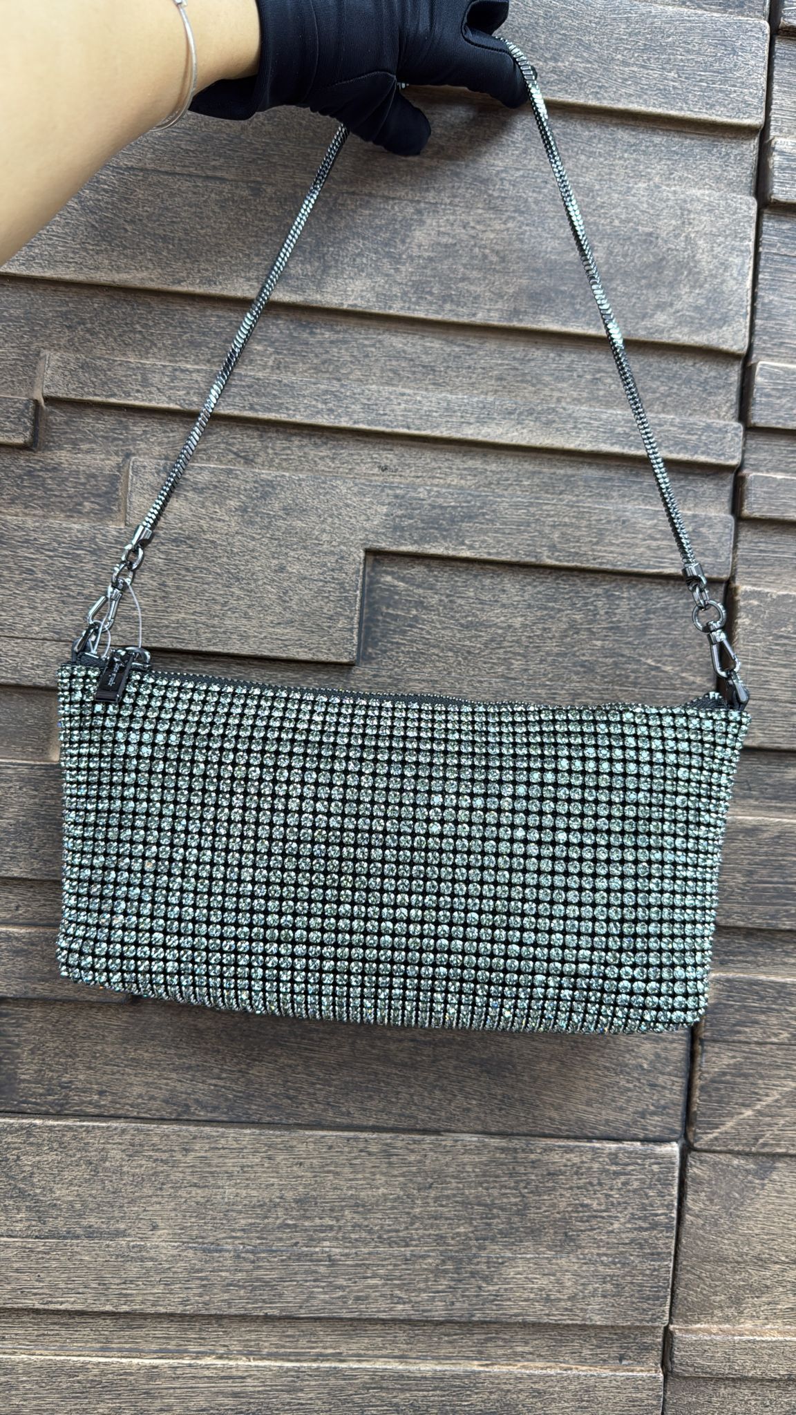 LYS01658 KATE SPADE 閃閃拉鏈手拿包 27x13CM