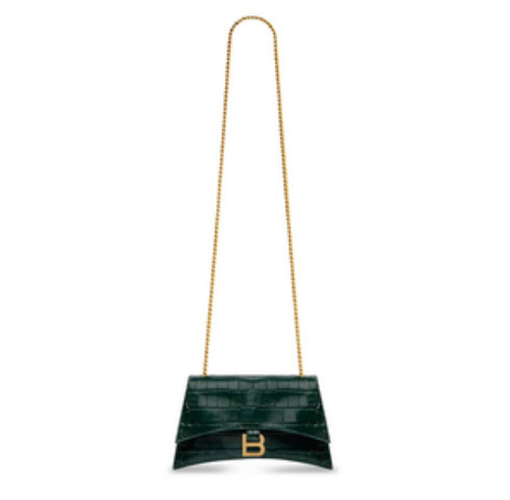 英國代購 -巴黎 世家 Crush XS Chain Bag Crocodile Embossed (736016210IX3038)