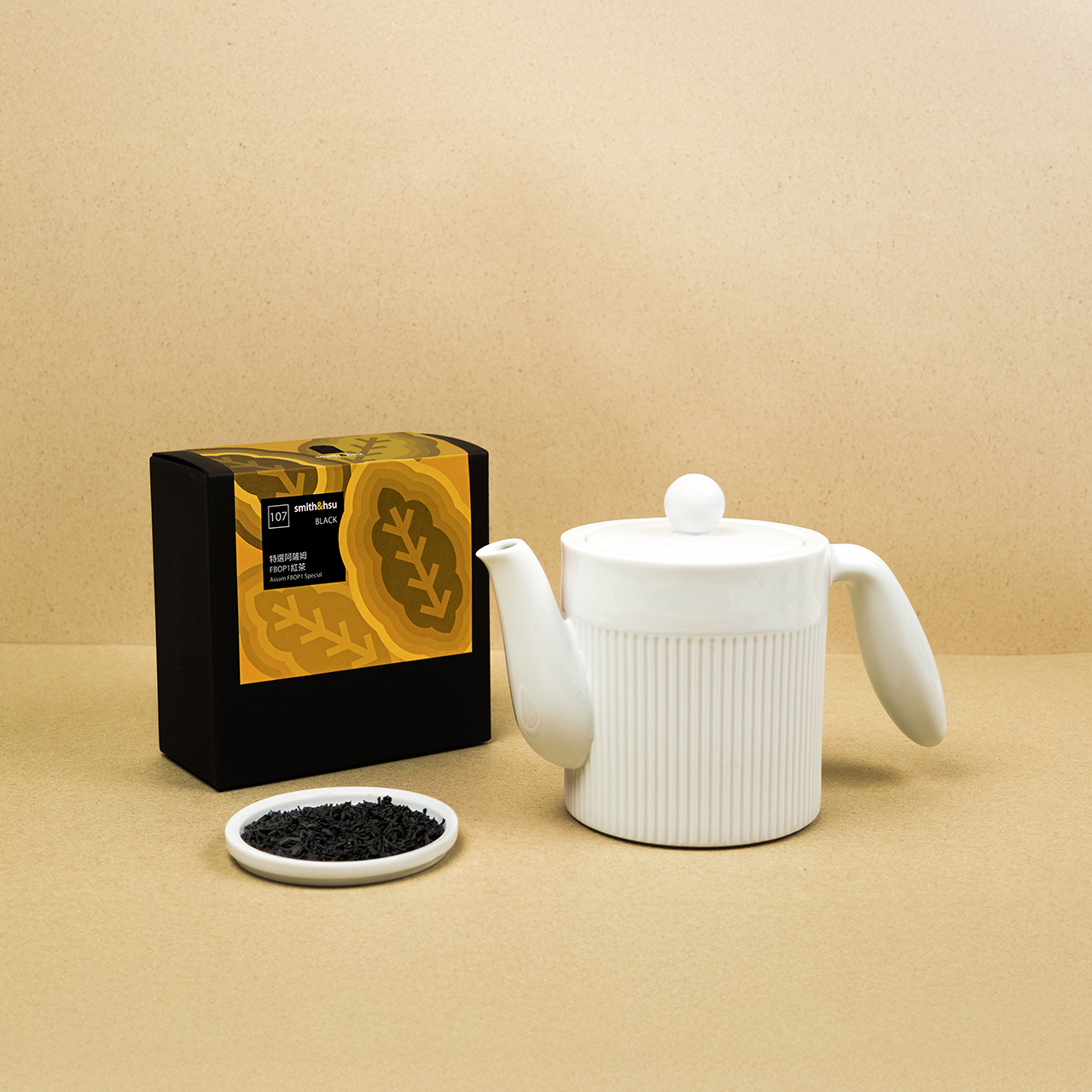 茶席收藏組_古希臘柱茶壺x特選阿薩姆FBOP1紅茶組