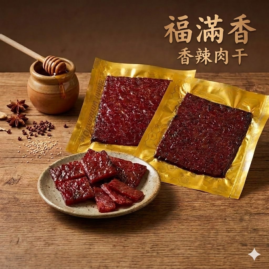 【直播】LX042715 福滿香 香辣肉乾