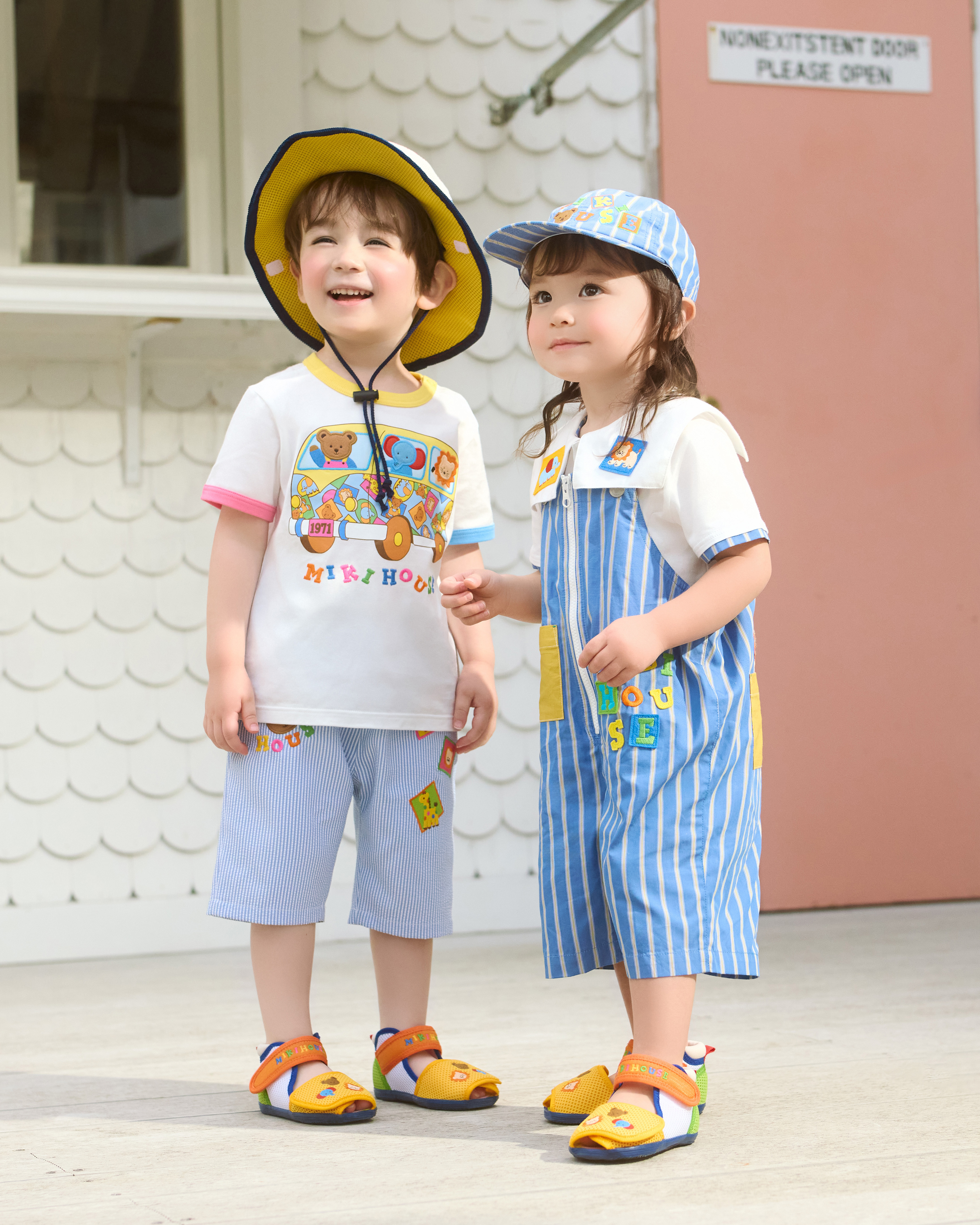 小動物迷你巴士短袖T恤-白色