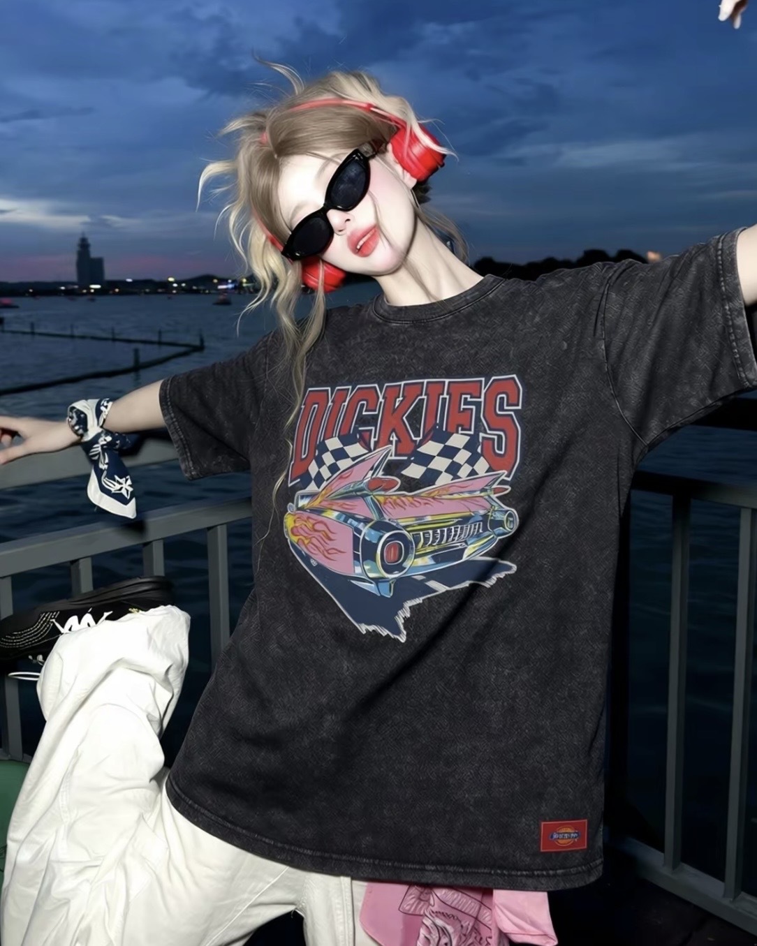 『預購商品』Dickies 美式復古水洗賽車 寬鬆短踢 DKU262MKTD02