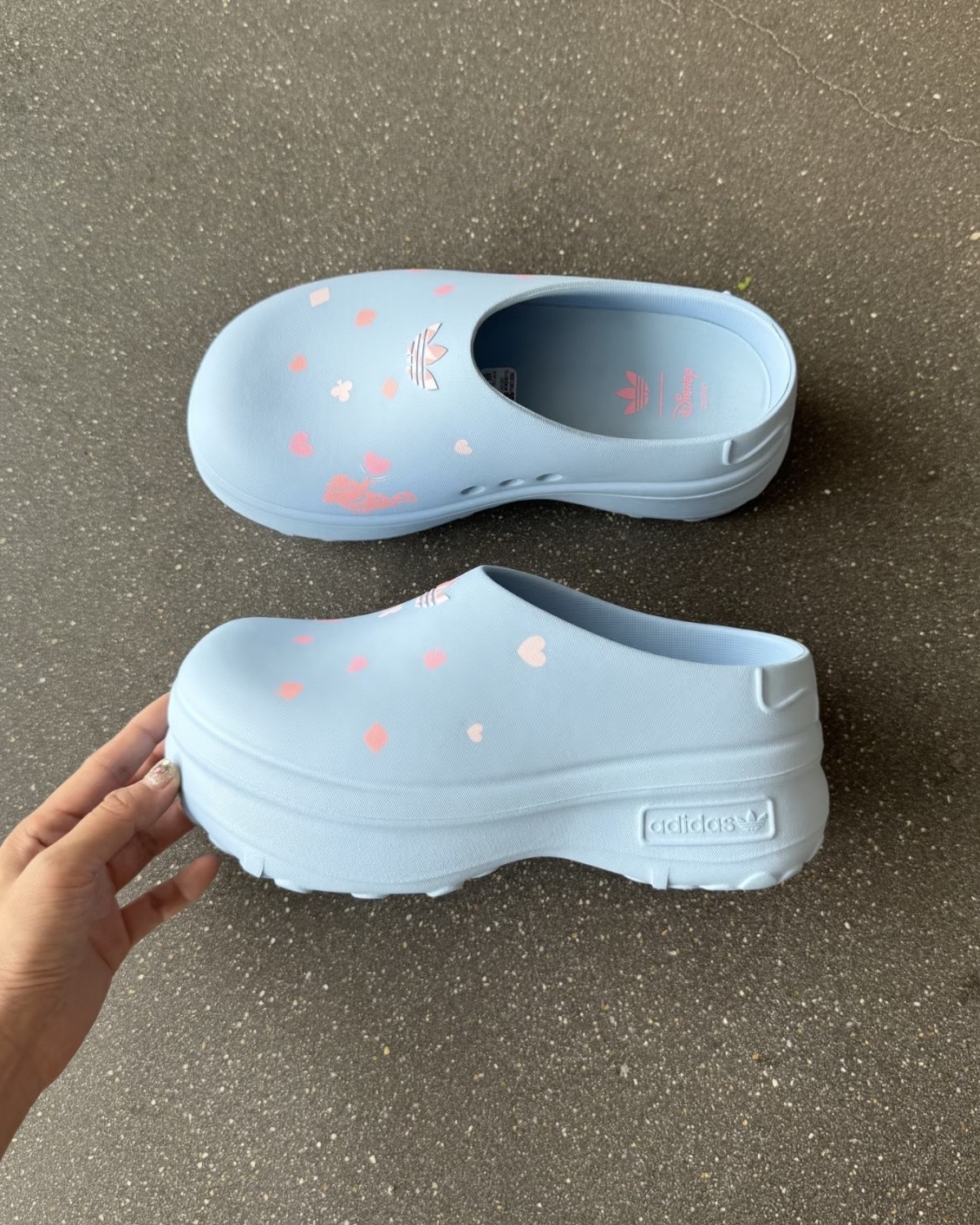 DISNEY 迪士尼 愛麗絲的夢遊仙境 X ADIDAS ADIFOM STAN MULE 柴郡貓 妙妙貓 寶寶藍 廚師鞋 穆勒鞋 懶人鞋 拖鞋 涼鞋 女鞋 KH5902 / 預購