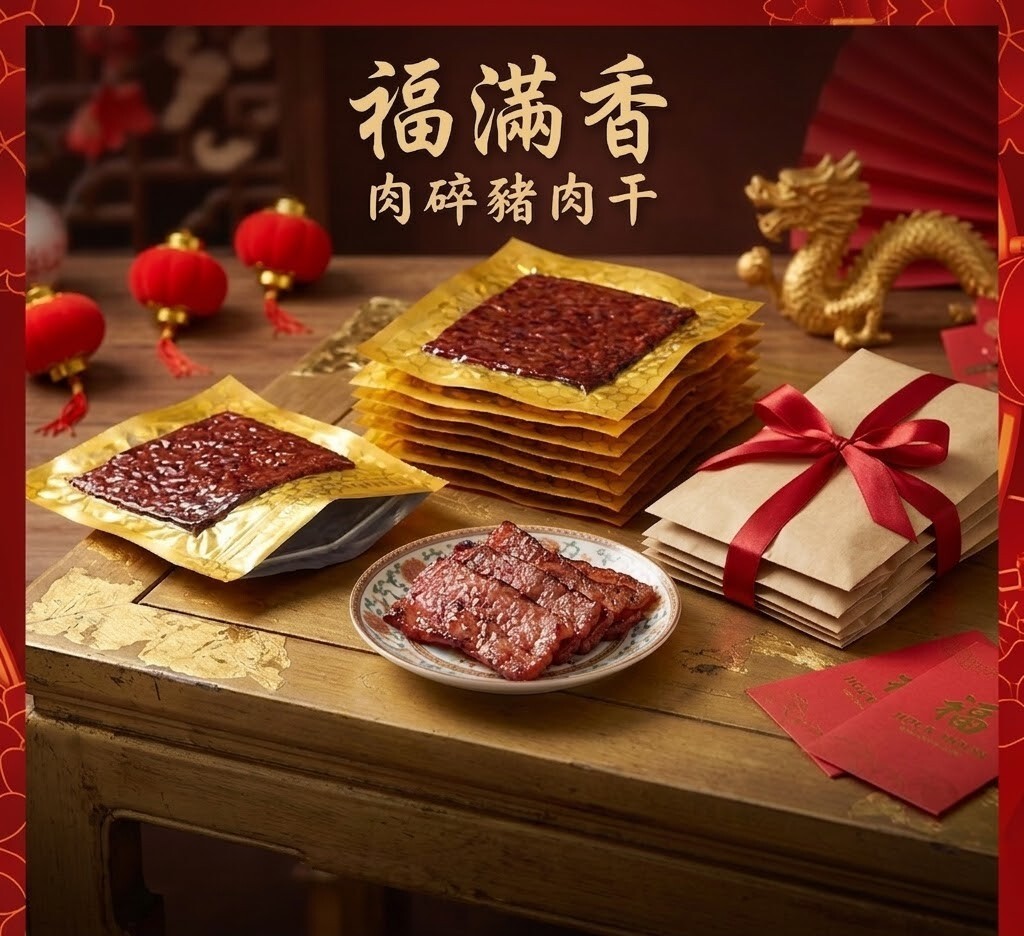 【直播】LX042716 福滿香 頂級豬肉乾 （肉碎款）