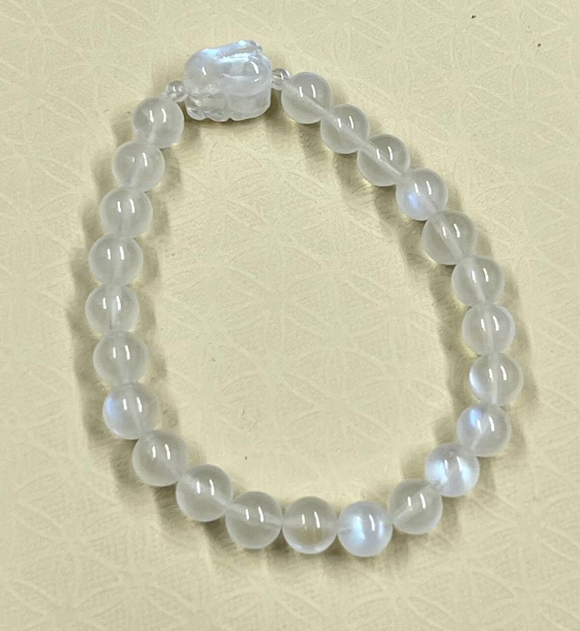 [S] GEMZ & CO TSB BLUE SHEEN RABBIT MOONSTONE BRACELET , C47 (C47)