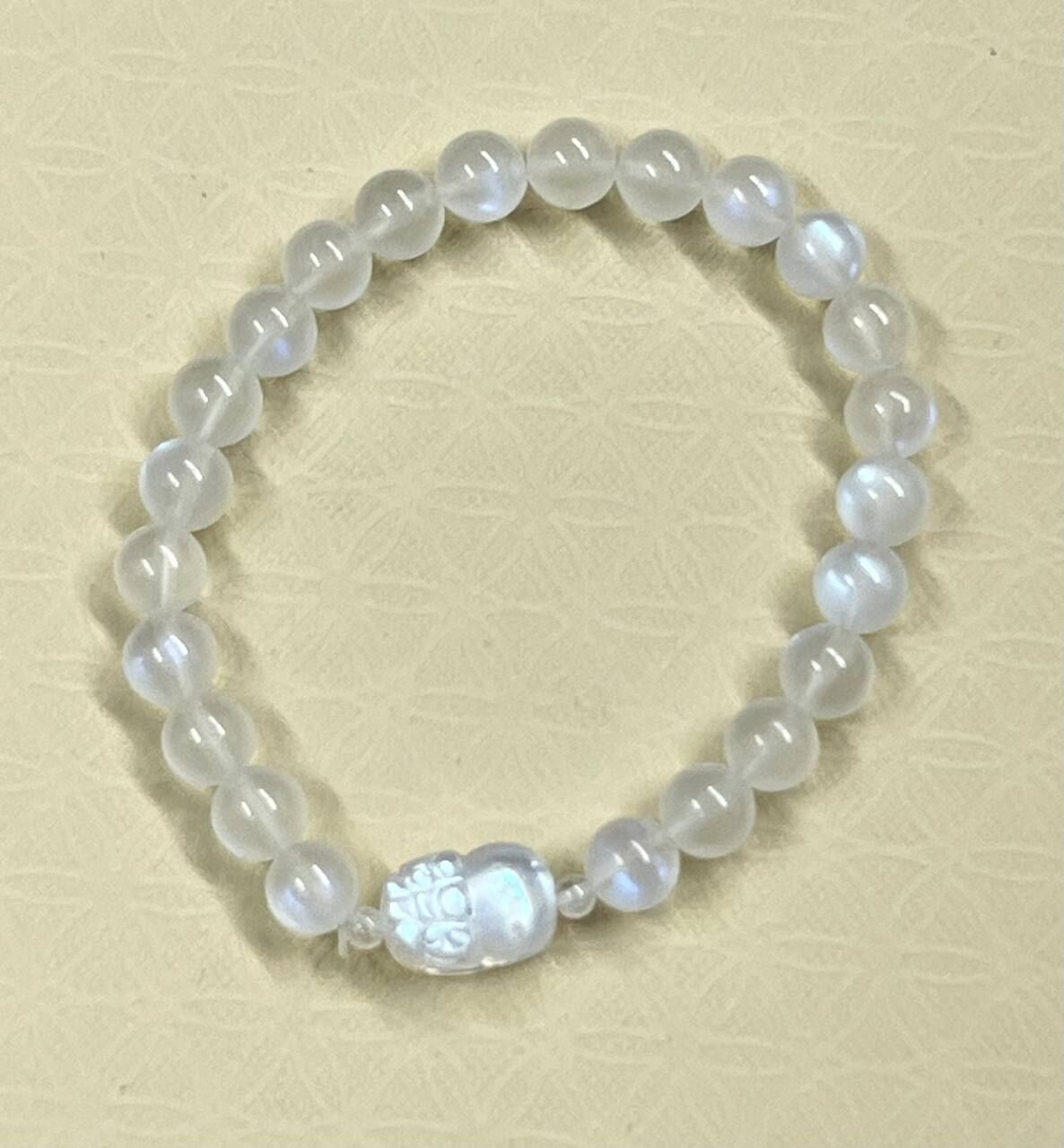 [S] GEMZ & CO TSB BLUE SHEEN PIXIU MOONSTONE BRACELET, C48 (C48)