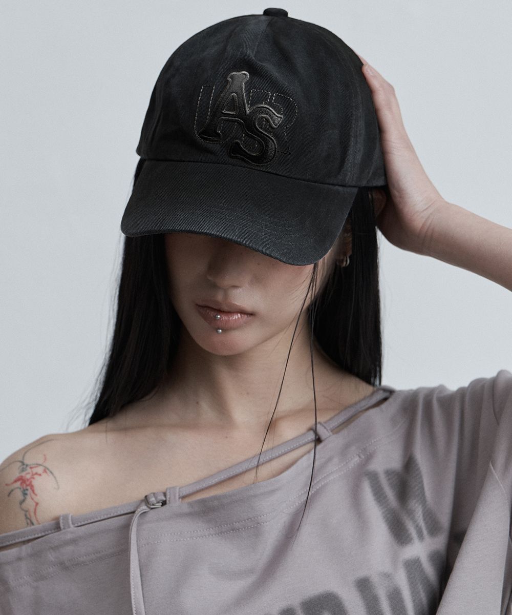 AS YOU ARE 水洗Logo棒球帽 黑色 AS26SMACC01BK