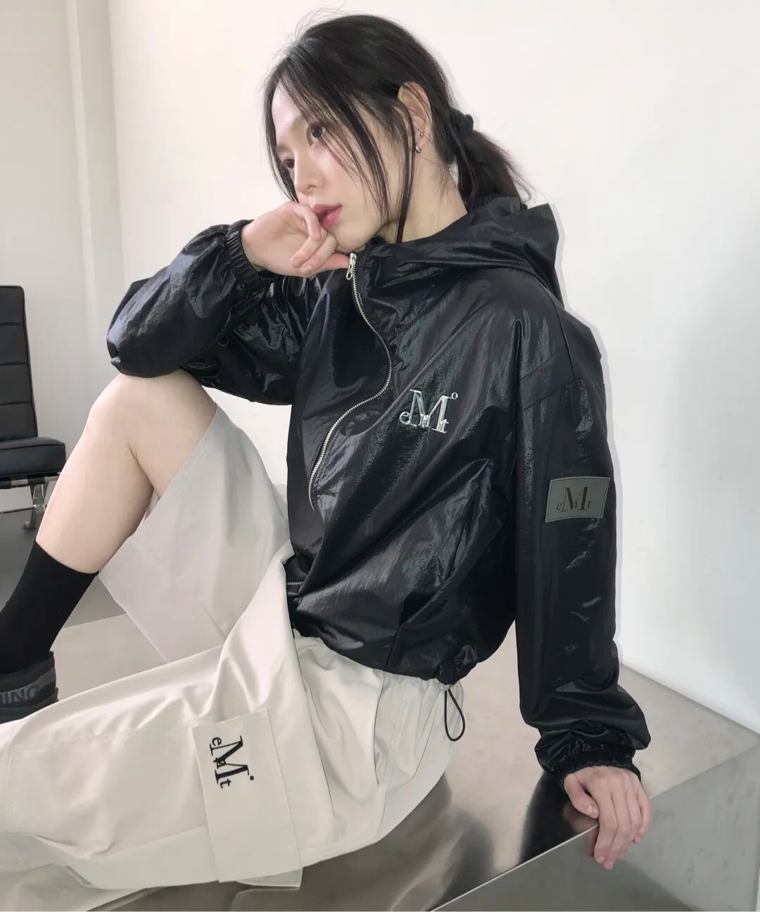 【OWN】MUCENT 休閒 百慕達 抽繩 工裝 口袋 短褲 五分褲 七分褲 單一尺寸 不分男女 刺繡 黑色 卡其 褐色 綠色