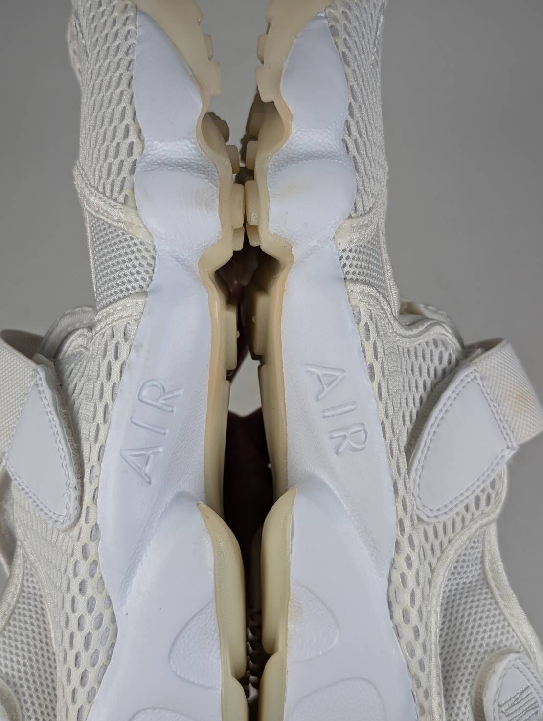 微瑕疵-左右腳鞋面鞋底泛黃 848386-100 W9 W NIKE AIR RIFT BR 忍者鞋 白色