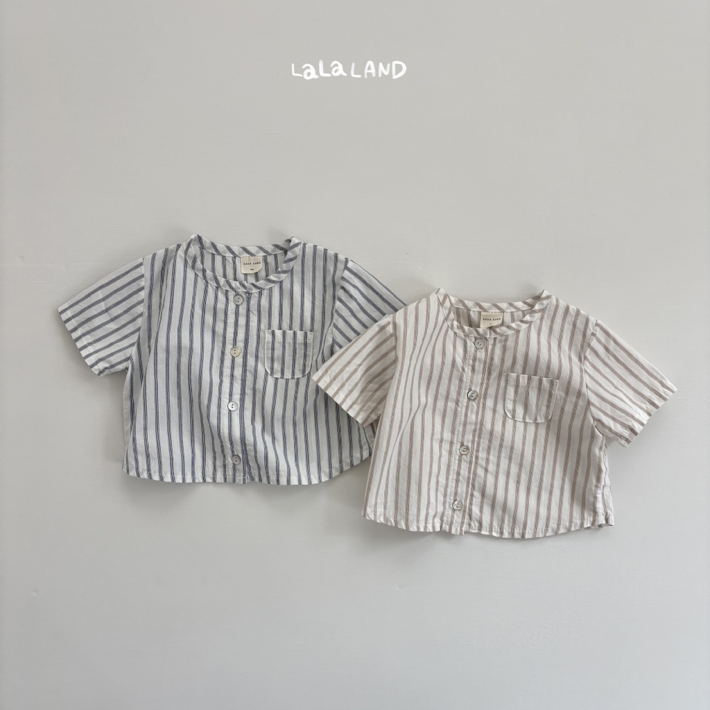 韓國🇰🇷LALA LAND 直條襯衫套裝(6M-18M)