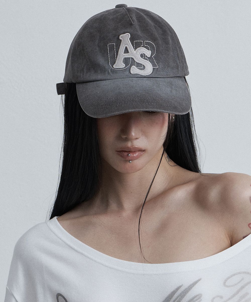 AS YOU ARE 水洗 Logo 老帽 灰色 AS26SMACC01GY