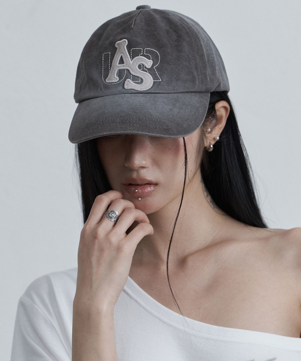 AS YOU ARE 水洗 Logo 老帽 灰色 AS26SMACC01GY