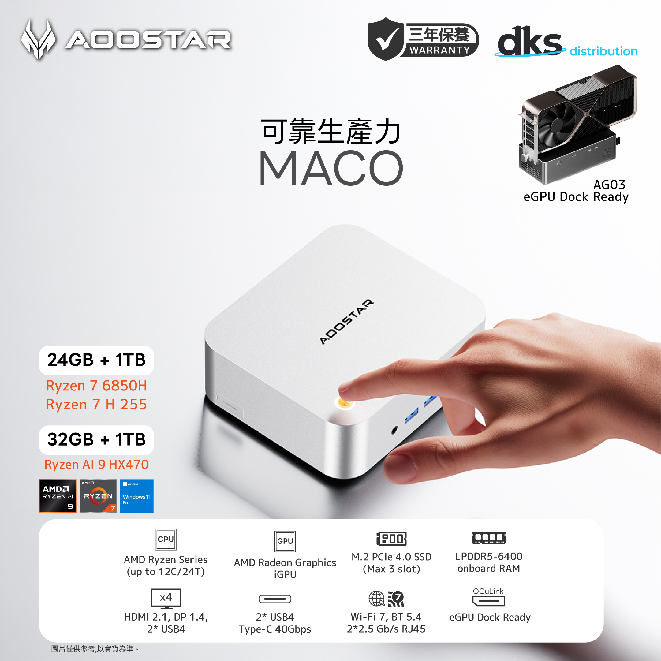 AOOSTAR MACO 迷你電腦香港行貨
