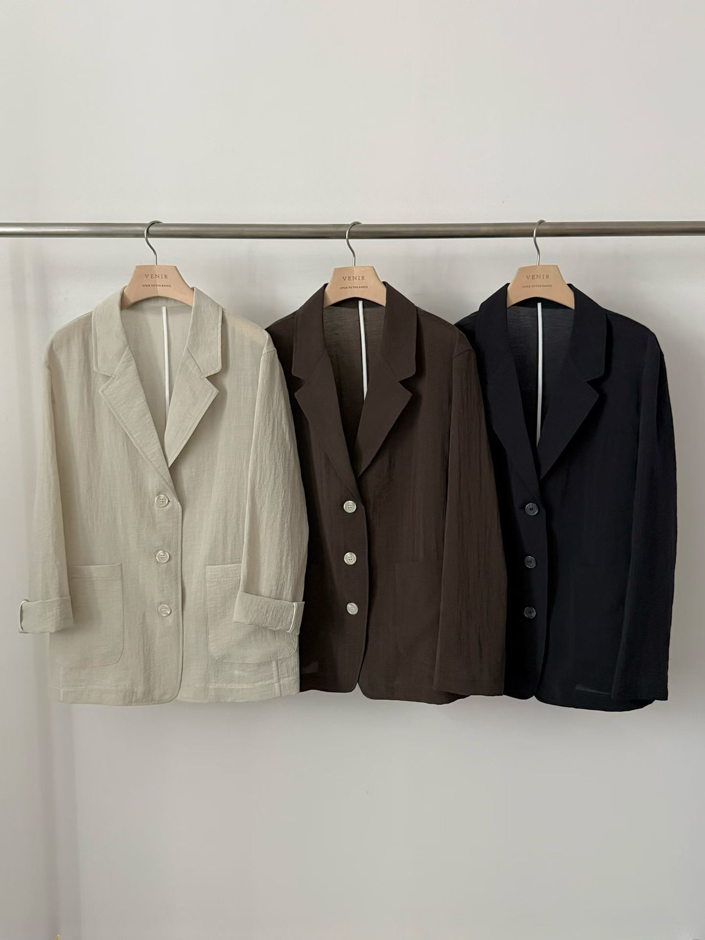 VR6103 夏季樹紋西裝外套