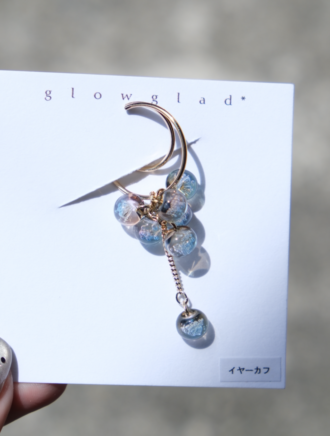 [glowglad] bubble 耳骨夾 | 暮光藍紫 | NO.129