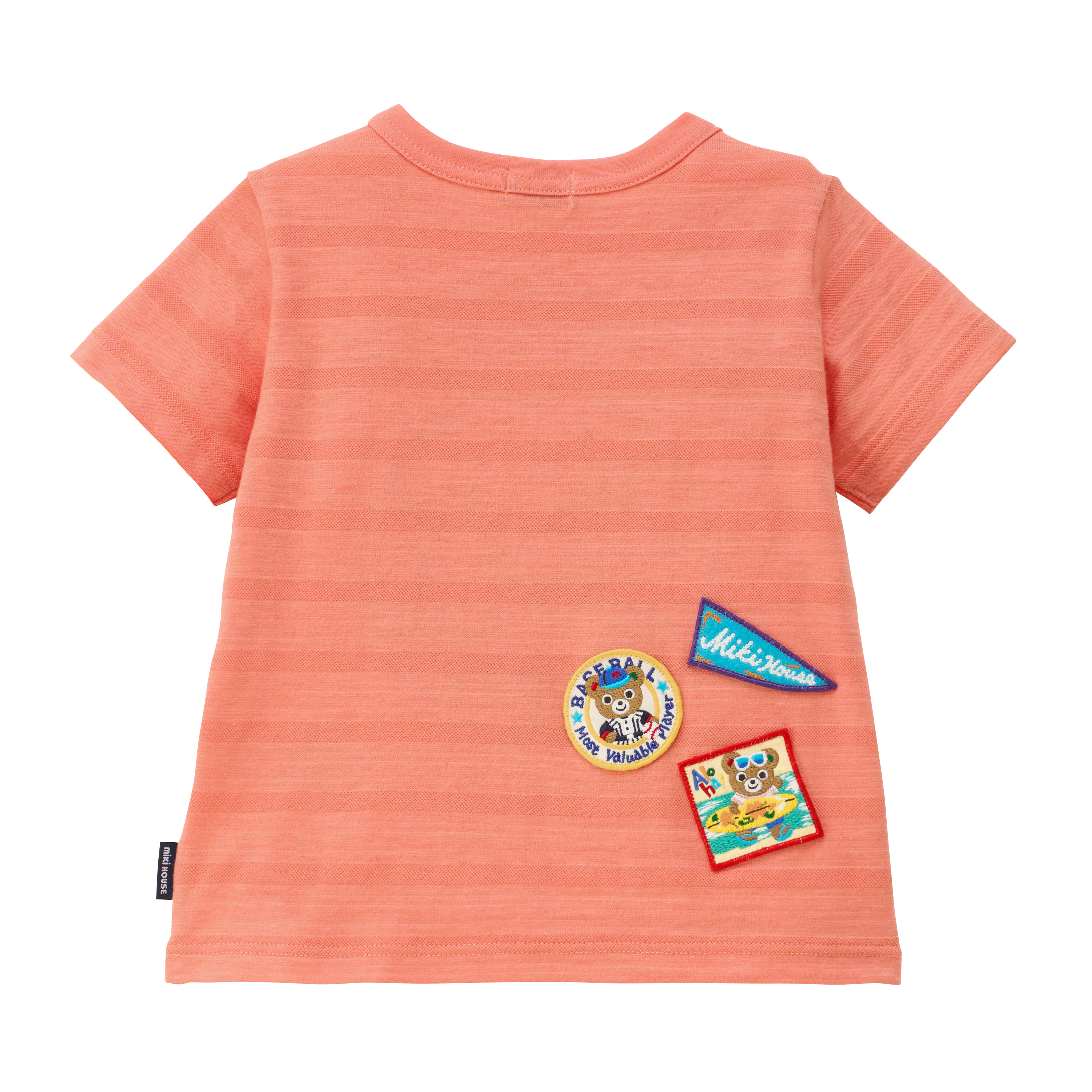 普奇熊滑板短袖T恤-橘色