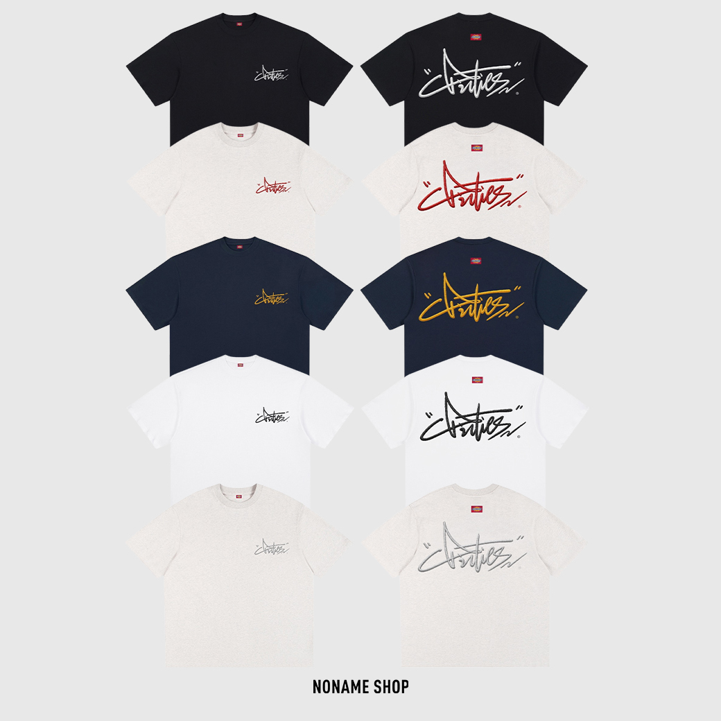 DICKIES 重磅 美式 復古 經典 刺繡 草寫 LOGO 短袖 五色 (男款)