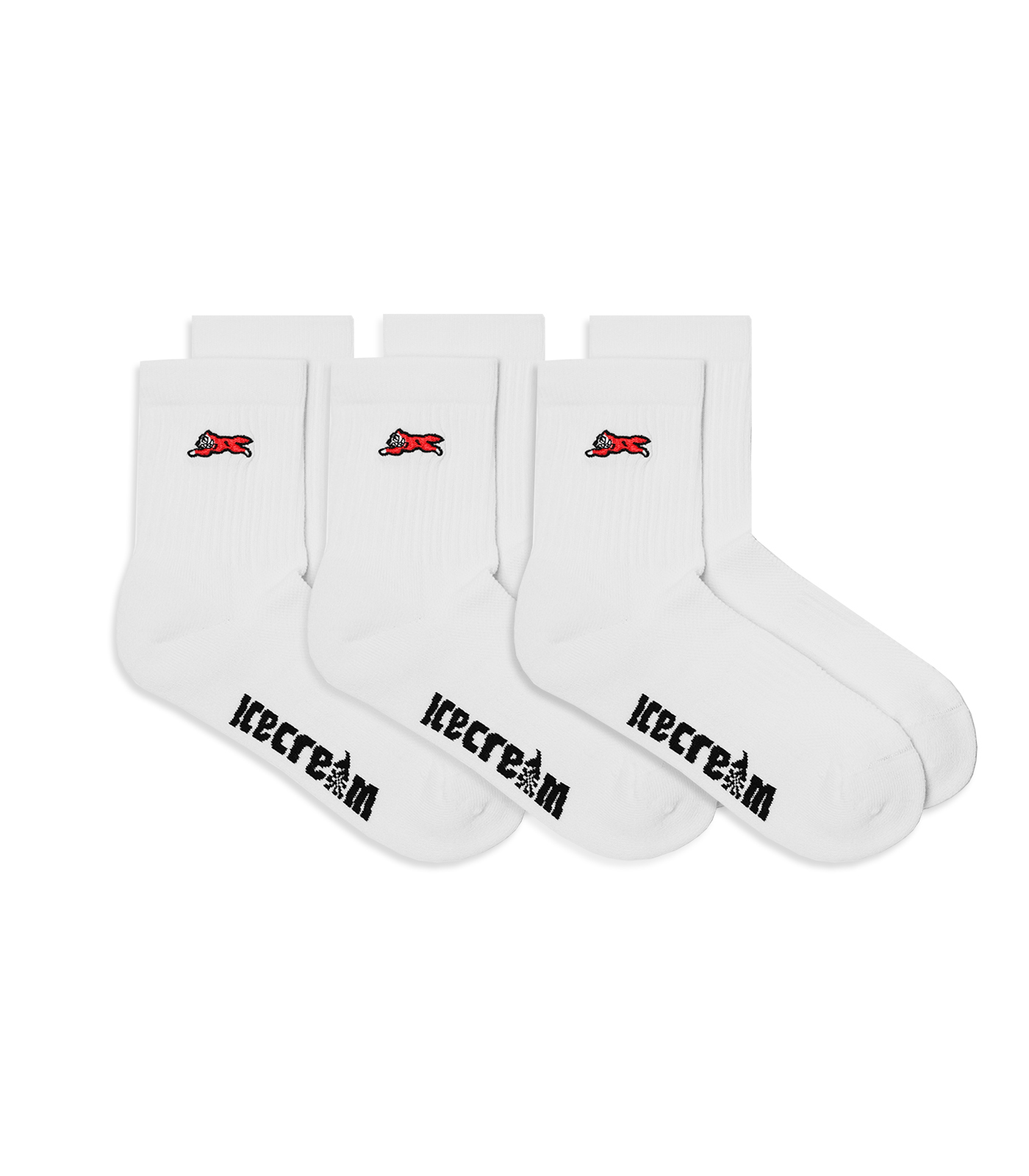 ICECREAM RUNNING DOG SOCKS 3-PACK